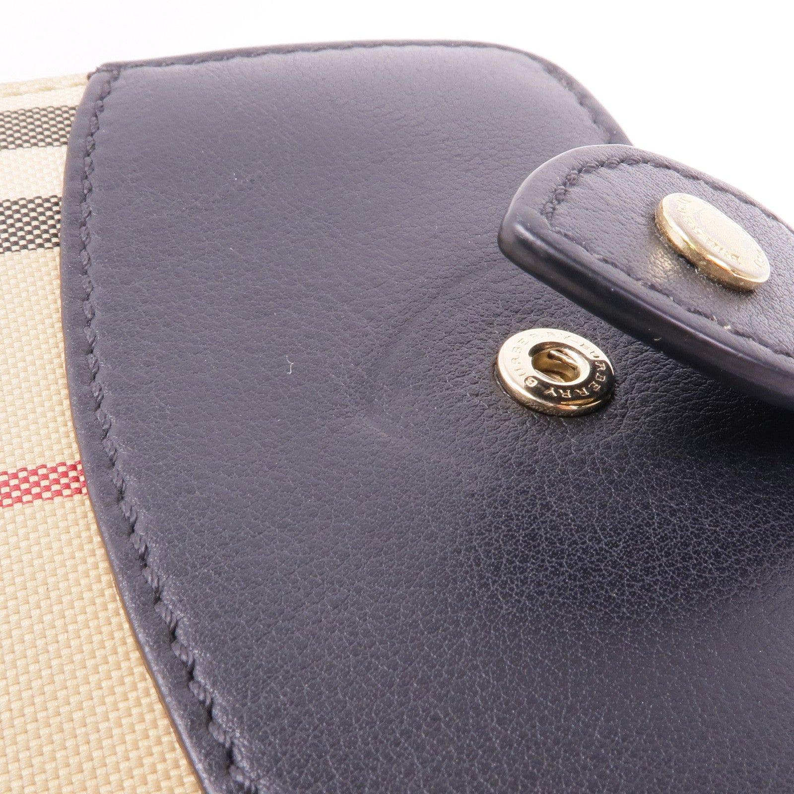 BURBERRY 帆布Wallet金扣錢包