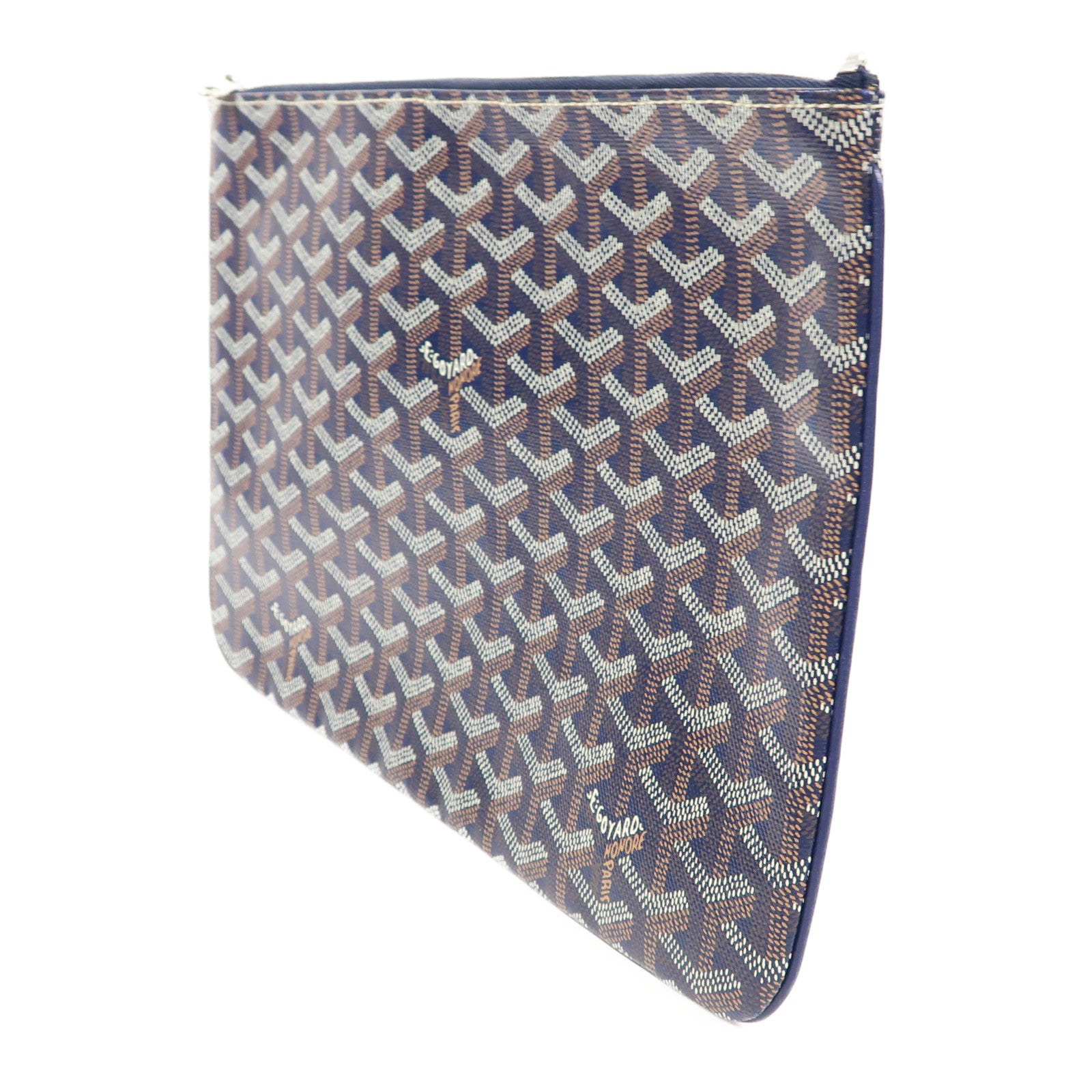 GOYARD 塗層帆布Senat Clutch銀扣手拿包