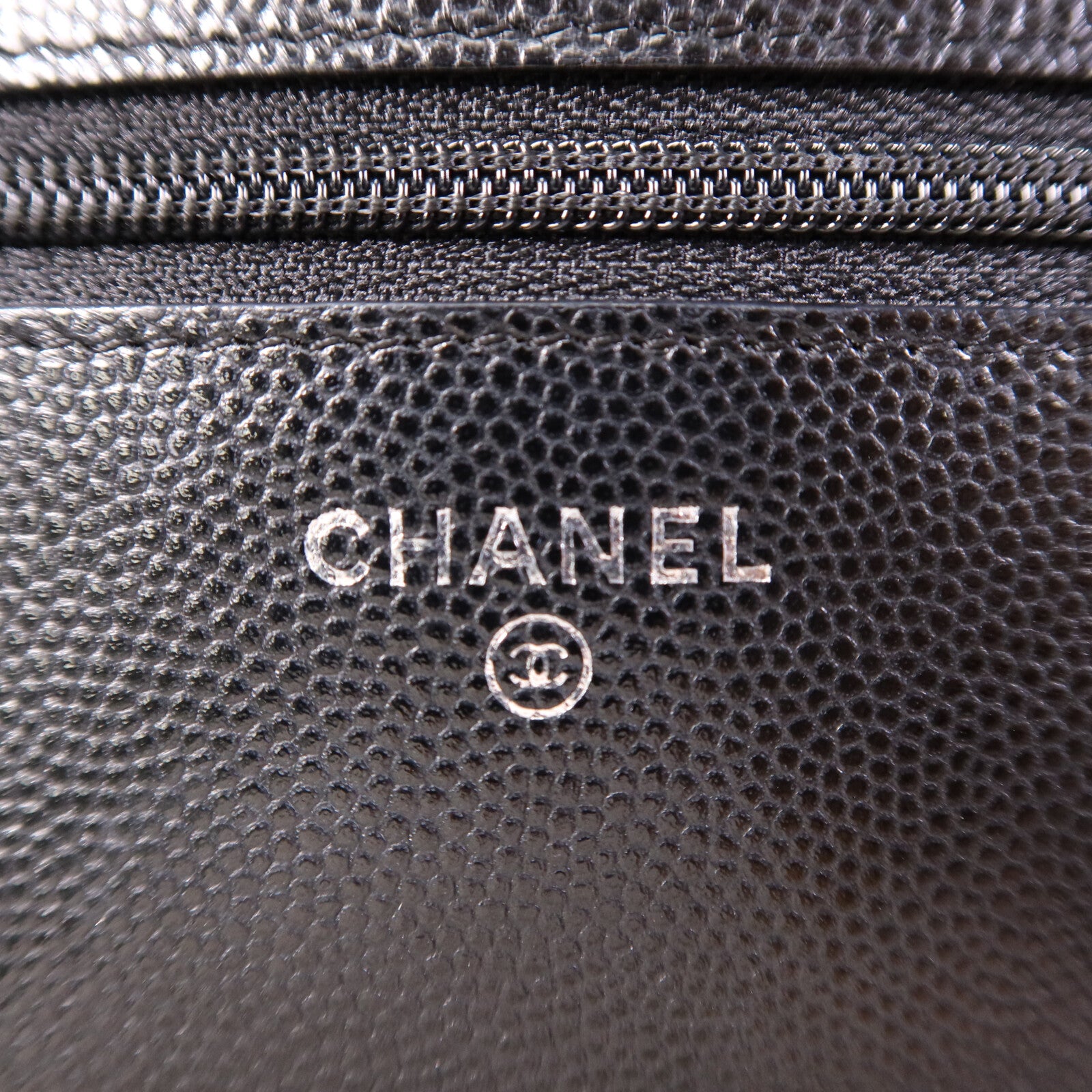 CHANEL 牛皮皮革WOC Wallet On Chain銀扣鏈帶肩背袋