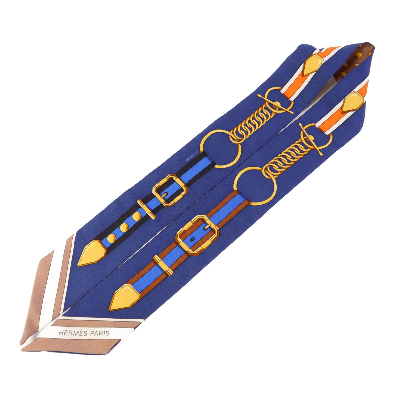 HERMES 絲質Twilly絲巾