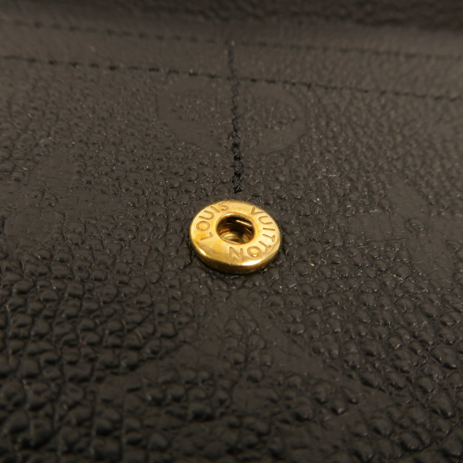 LOUIS VUITTON Monogram Empreinte Sarah Long Wallet金扣長錢包