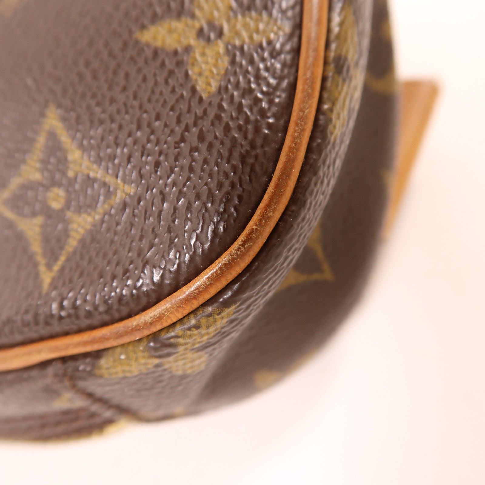 LOUIS VUITTON Monogram Pochette Gange金扣肩背袋棕色