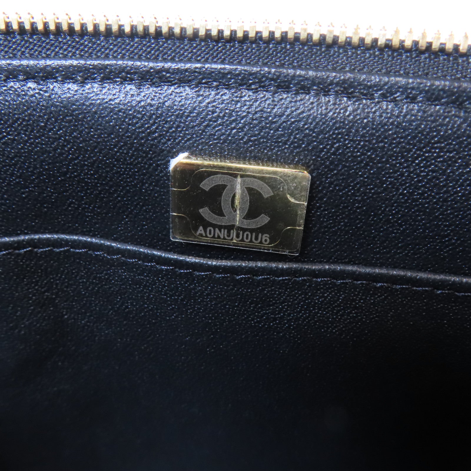 CHANEL 【激減優惠】菱格羊皮皮革Vanity Case金扣手挽肩背兩用袋黑色