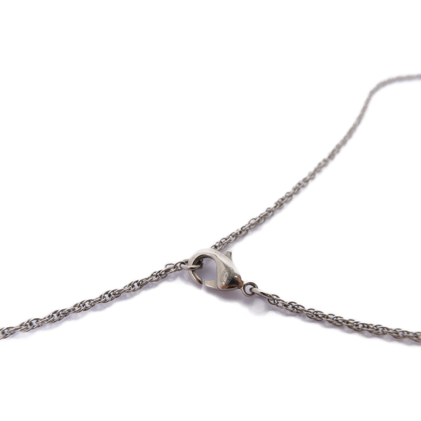 CHANEL 【激減優惠】PVC/金屬Necklace項鍊銀色