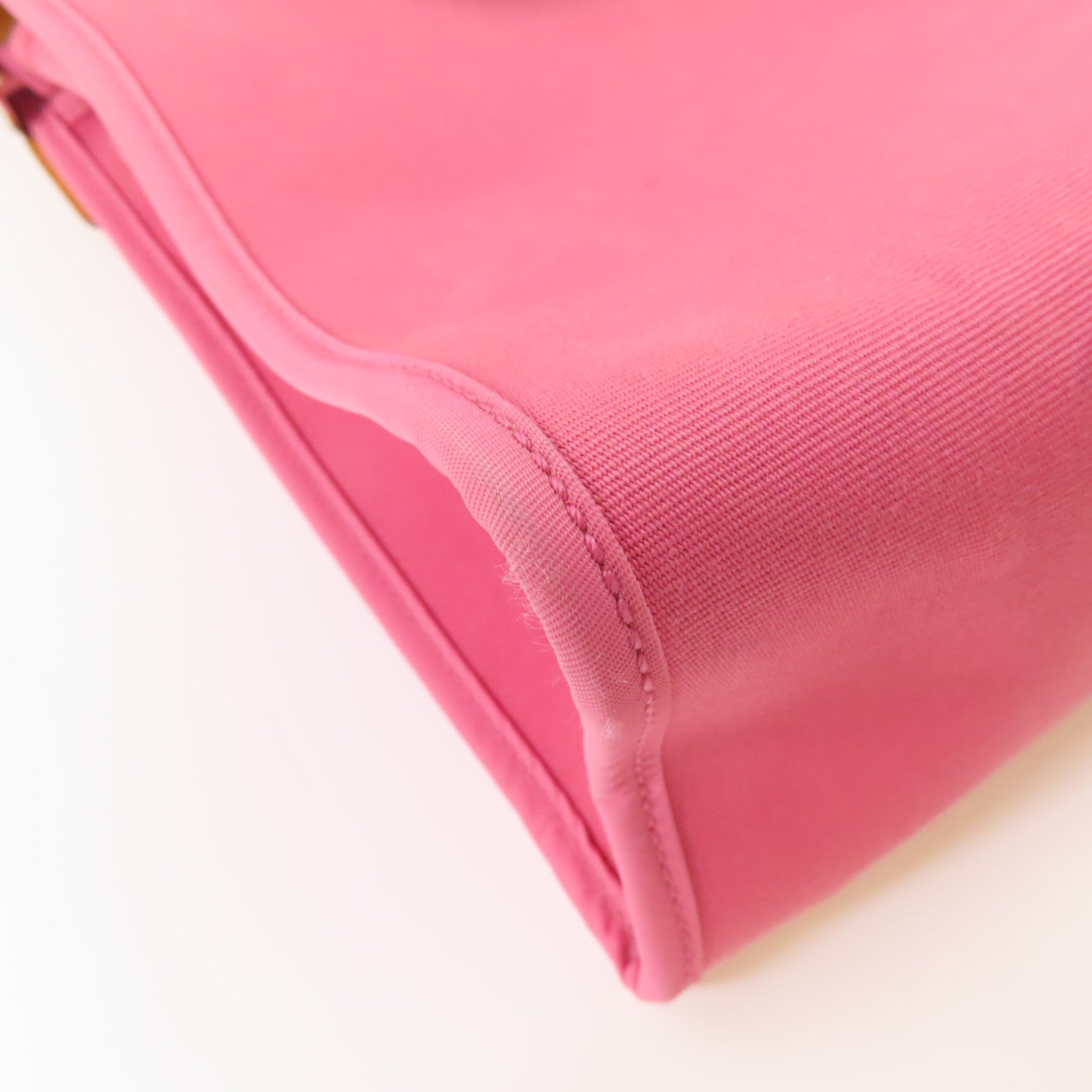 HERMES 帆布Herbag PM銀扣手挽肩背兩用袋