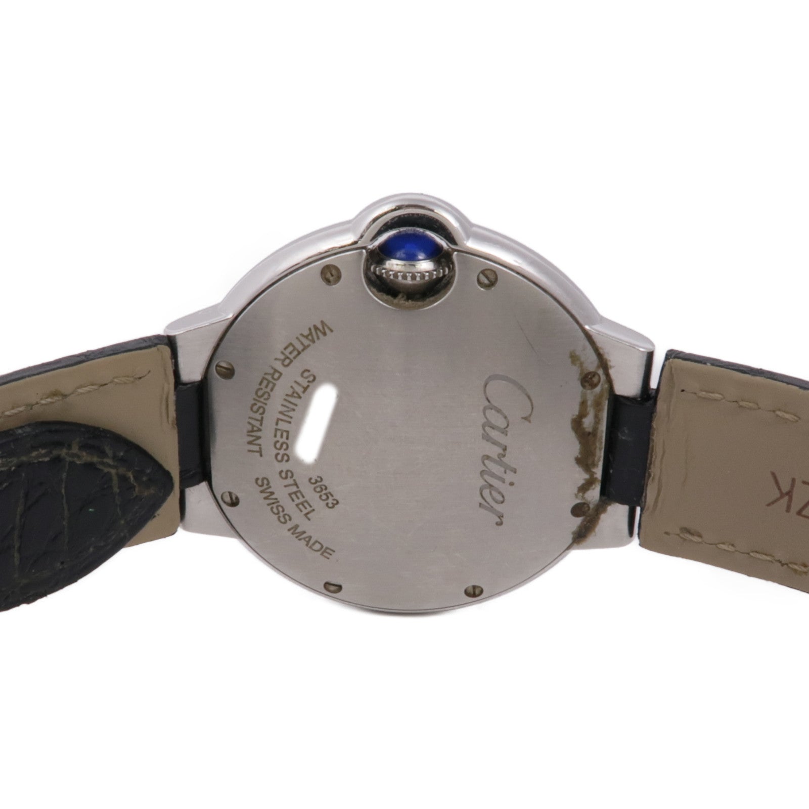 CARTIER Ballon Bleu 33mm不鏽鋼/皮革/手錶石英機芯