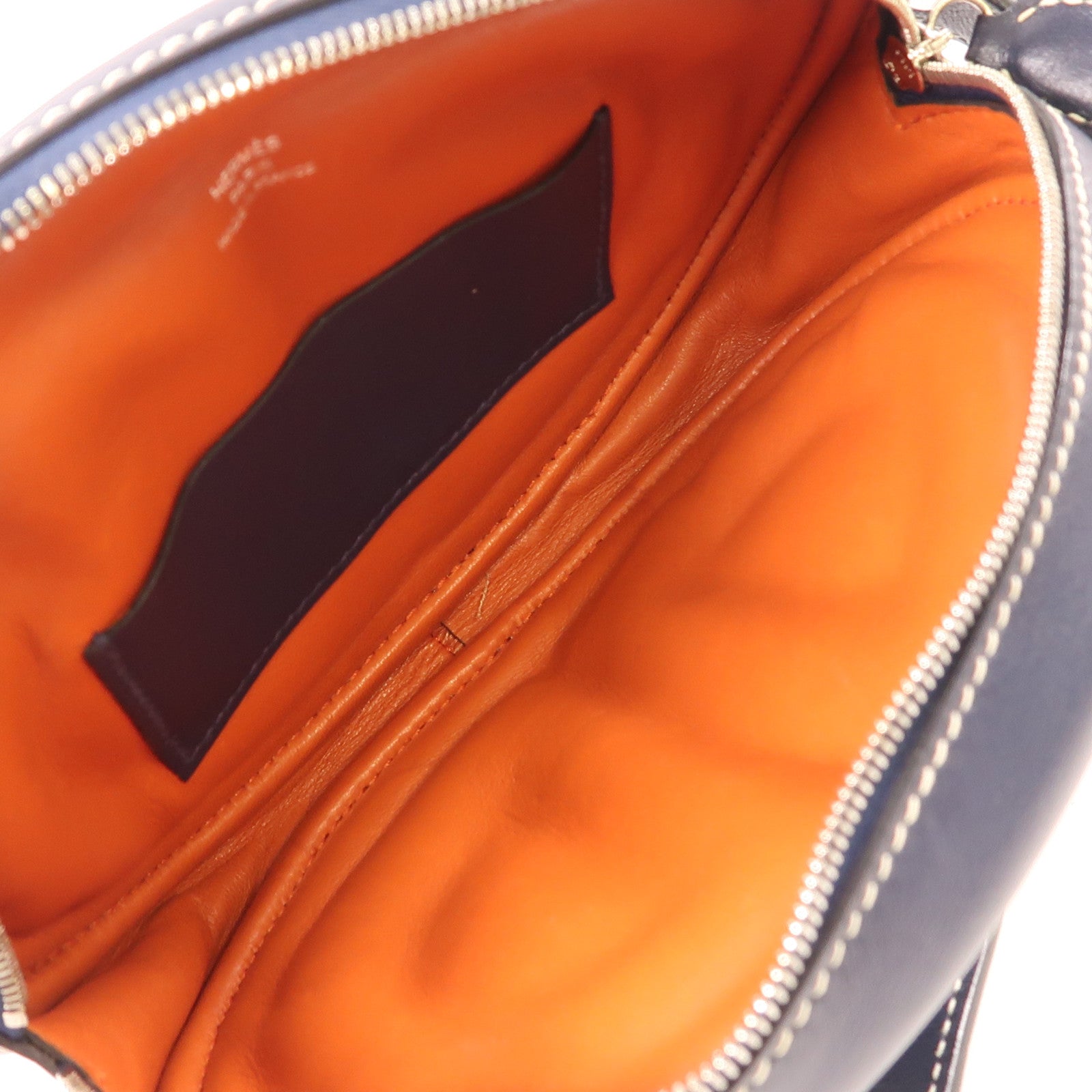 HERMES PHW In The Loop Belt Bag Swift Leather Navy