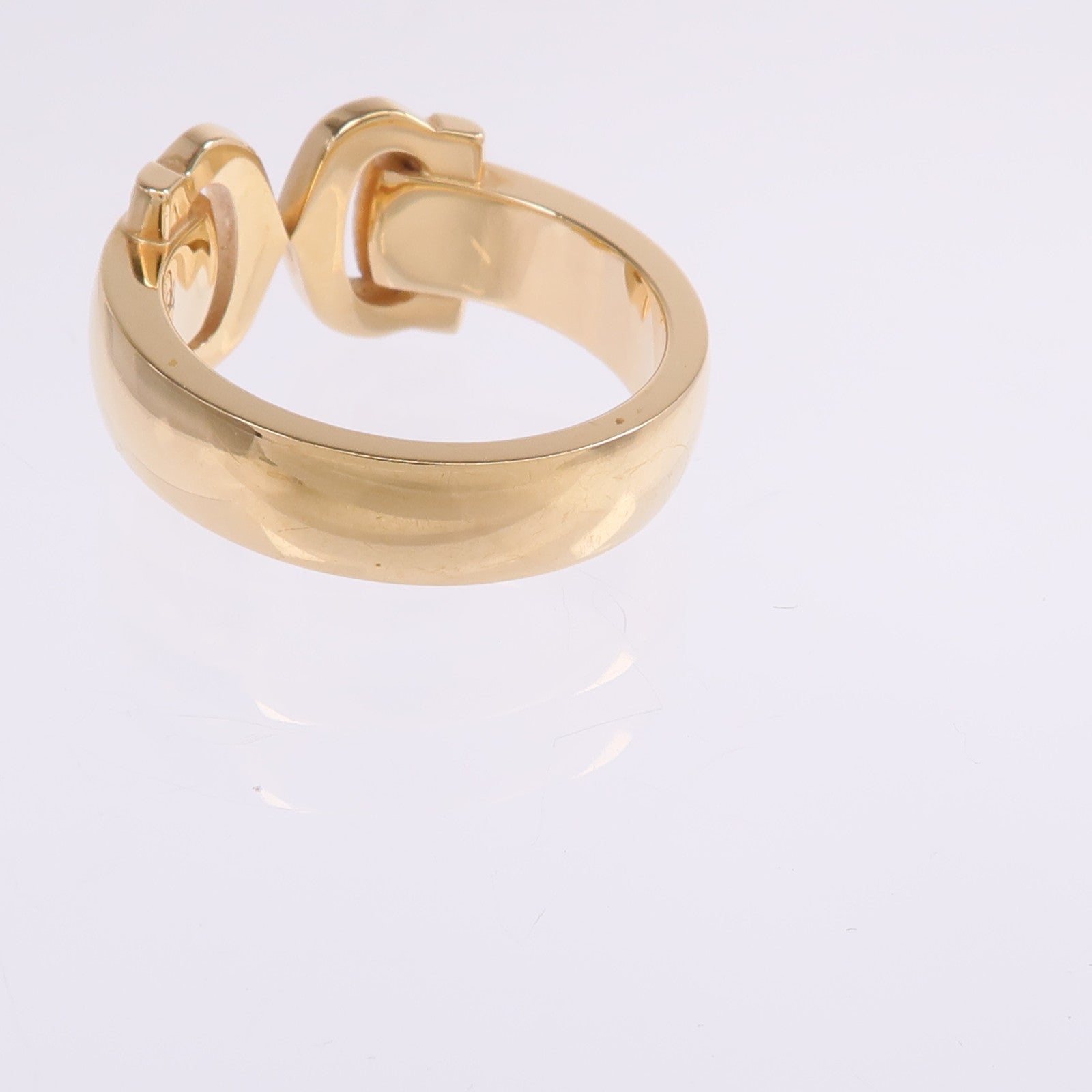 CARTIER 18K黃金2C Diamond Ring鑽石戒指Cartier#54/US#6.75