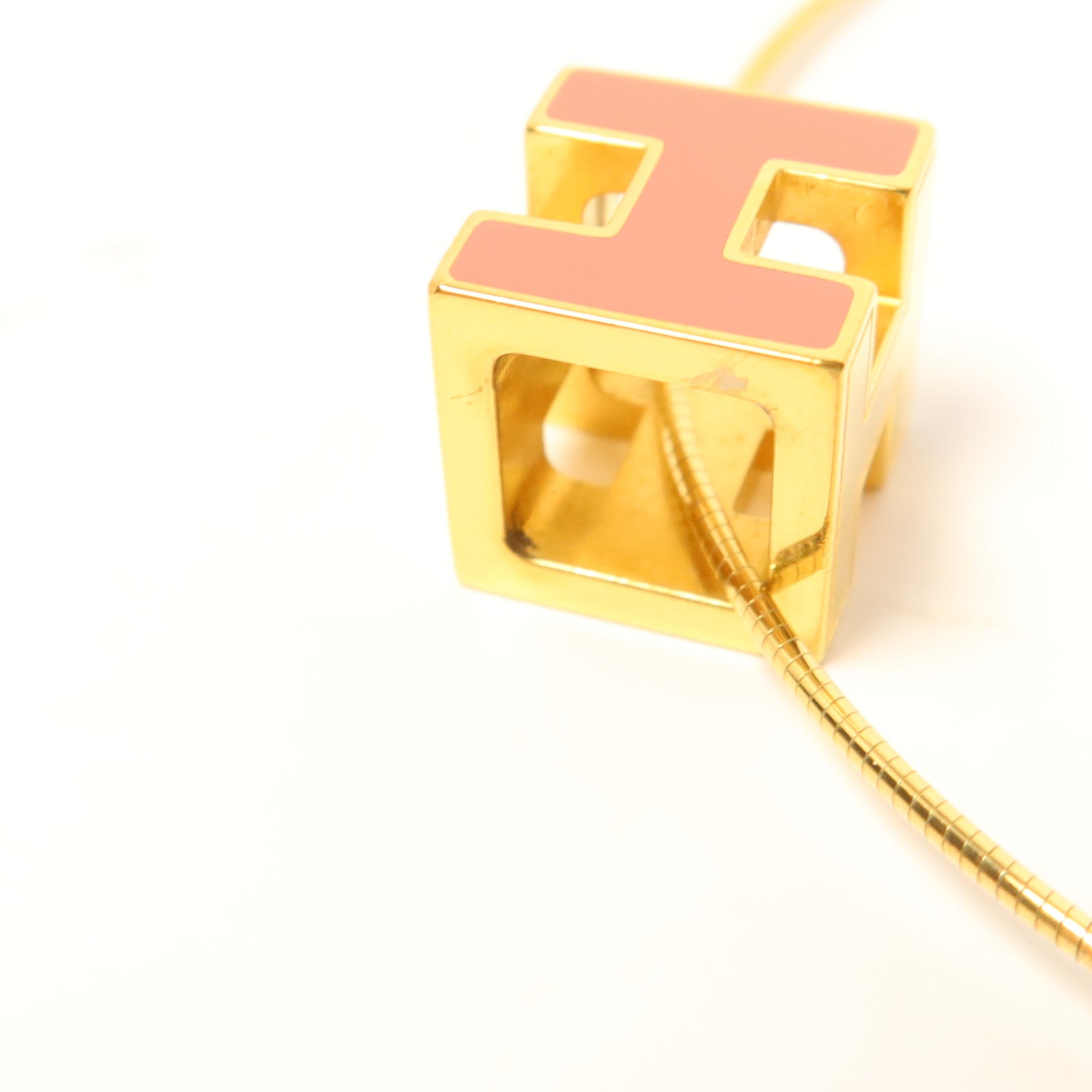 HERMES 金屬Cube d'H (H Cube)項鍊