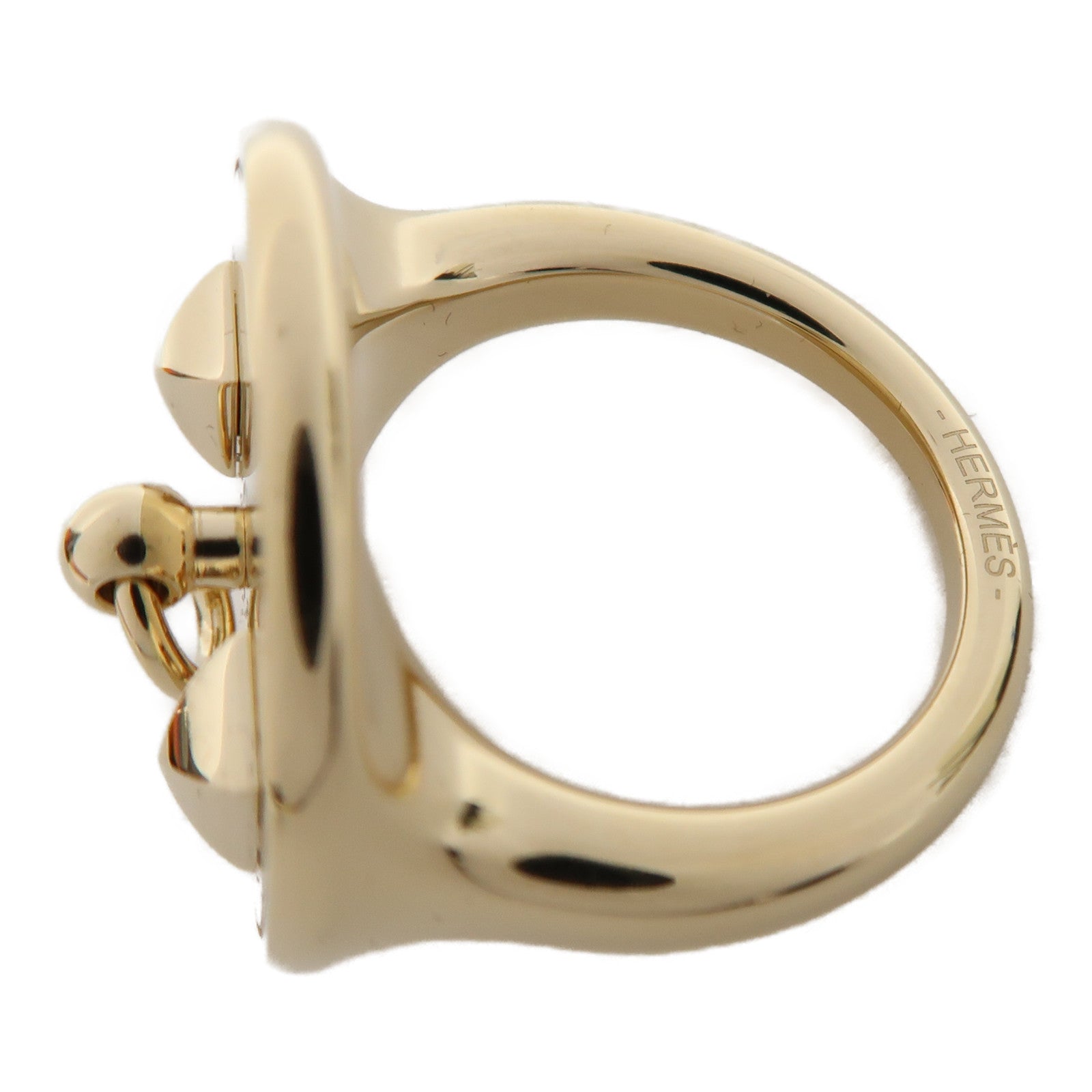 HERMES 金屬Collier De Chien Scarf Ring絲巾扣金色
