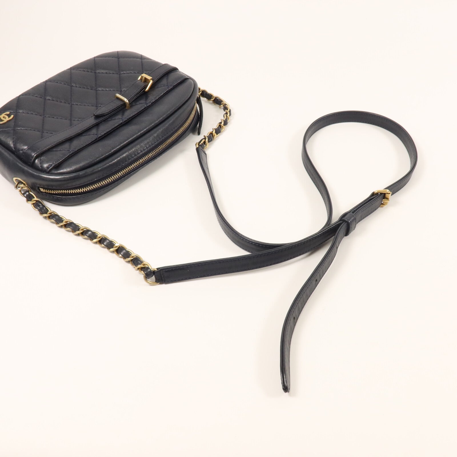 CHANEL 羊皮皮革Chain Shoulder鏈帶肩背袋