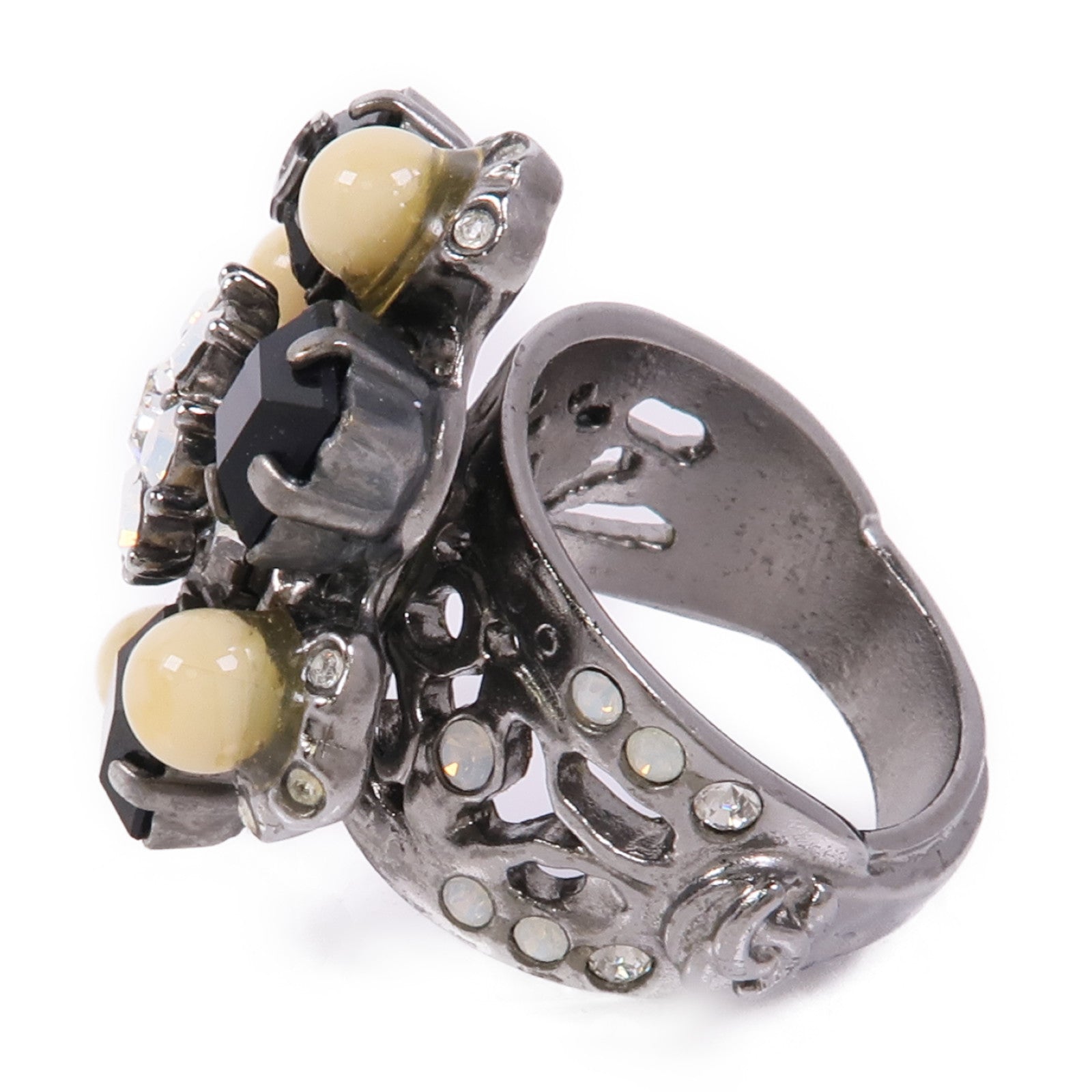 CHANEL CC Ring Metal US#6.25