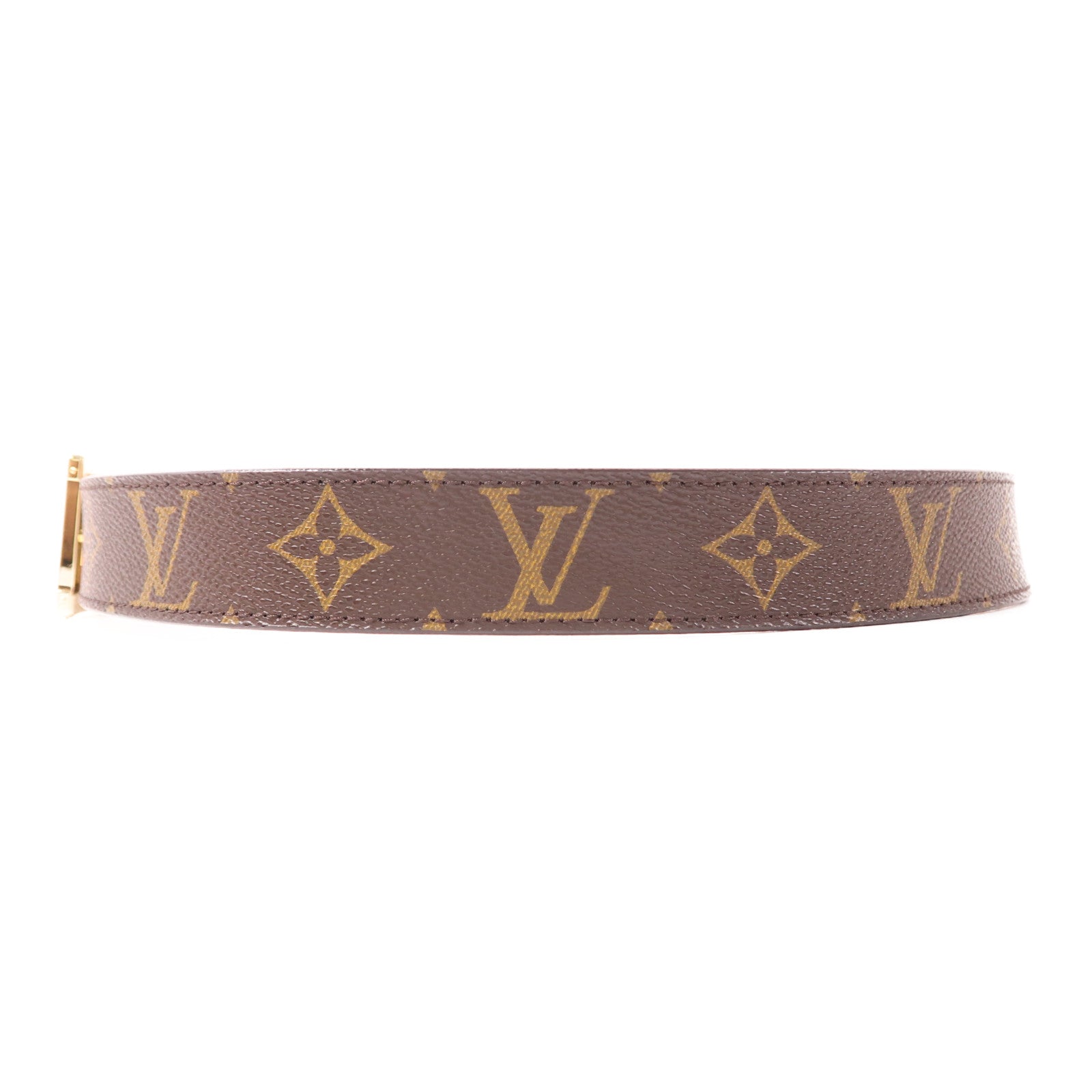 LOUIS VUITTON Monogram Belt金扣皮帶