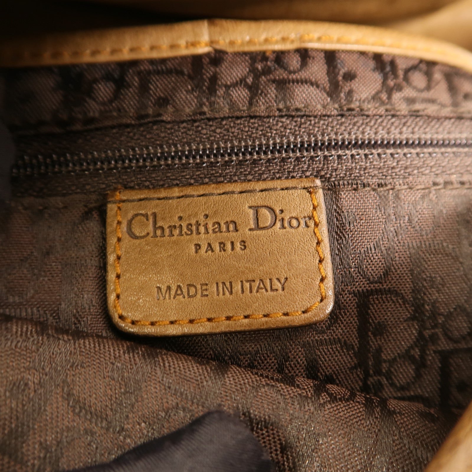 Dior 牛皮皮革Vintage Saddle Bag銀扣手挽袋