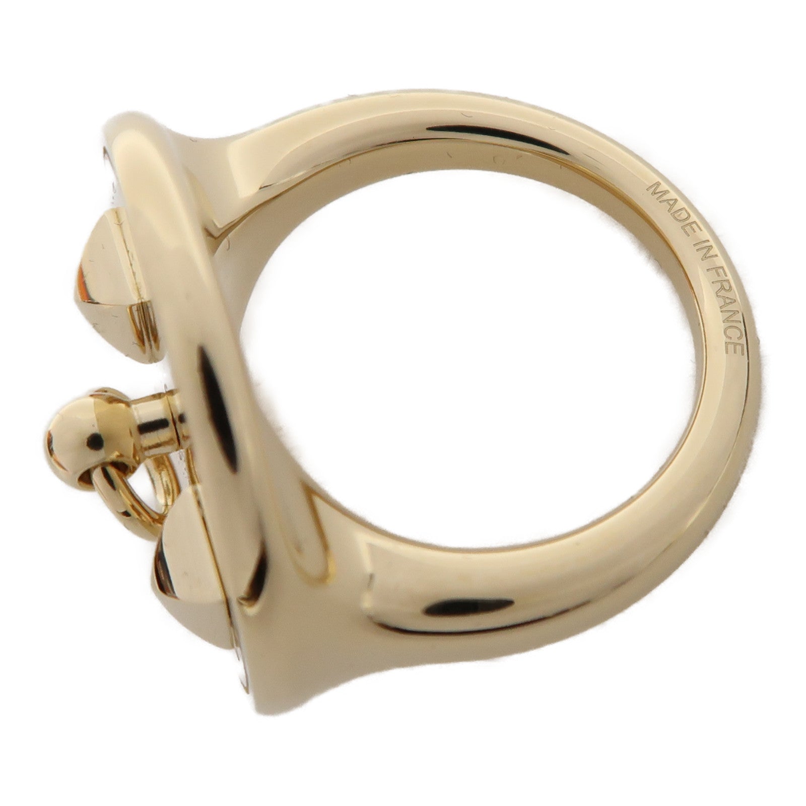 HERMES 金屬Collier De Chien Scarf Ring絲巾扣金色