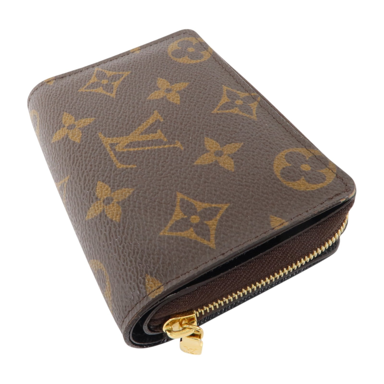 LOUIS VUITTON Monogram Reverse Lou Wallet金扣錢包
