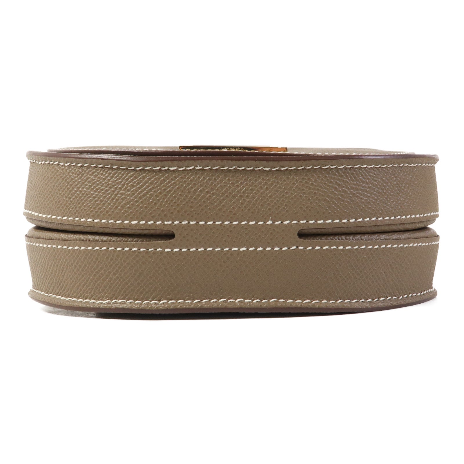 HERMES Epsom皮革Mosaique Mini金扣肩背袋