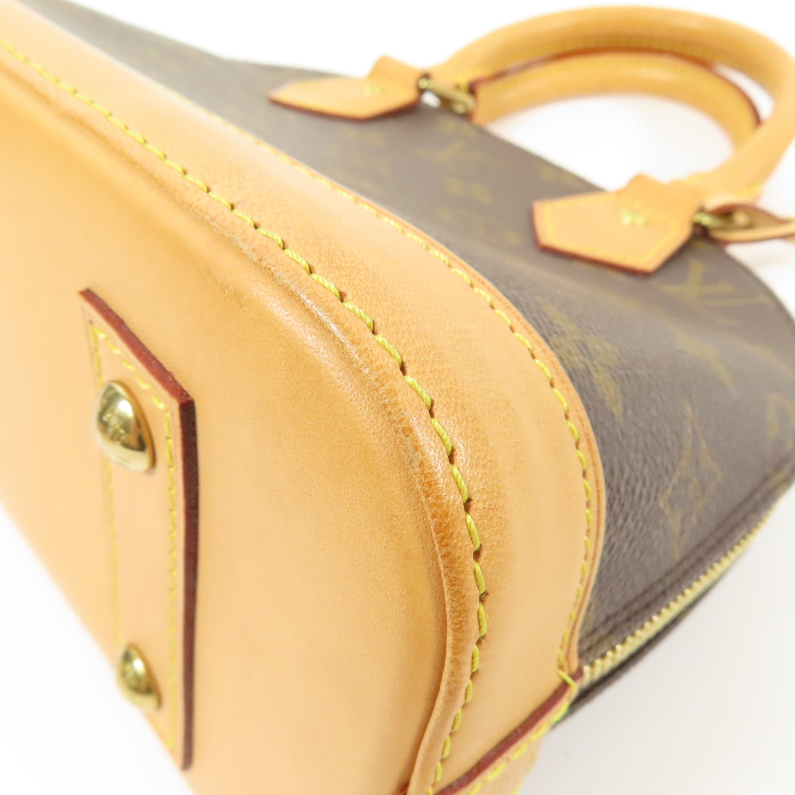 LOUIS VUITTON LV GHW Alma BB 2 Way Shoulder Bag Handbag 53152 Monogram Brown