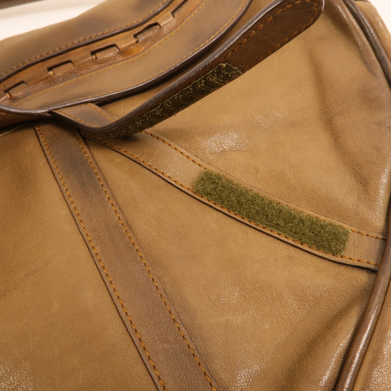 Dior 牛皮皮革Vintage Saddle Bag銀扣手挽袋
