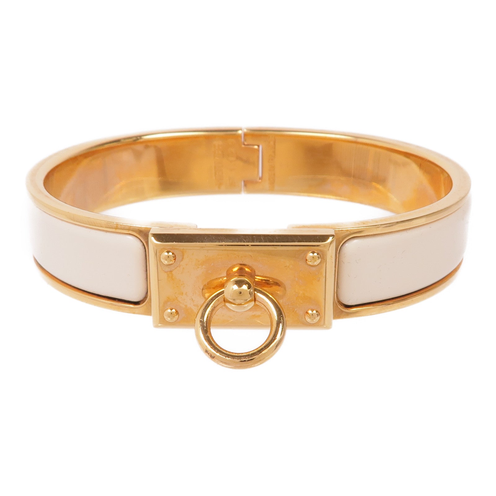 HERMES 琺瑯/金屬Clic Anneau Bracelet手鐲