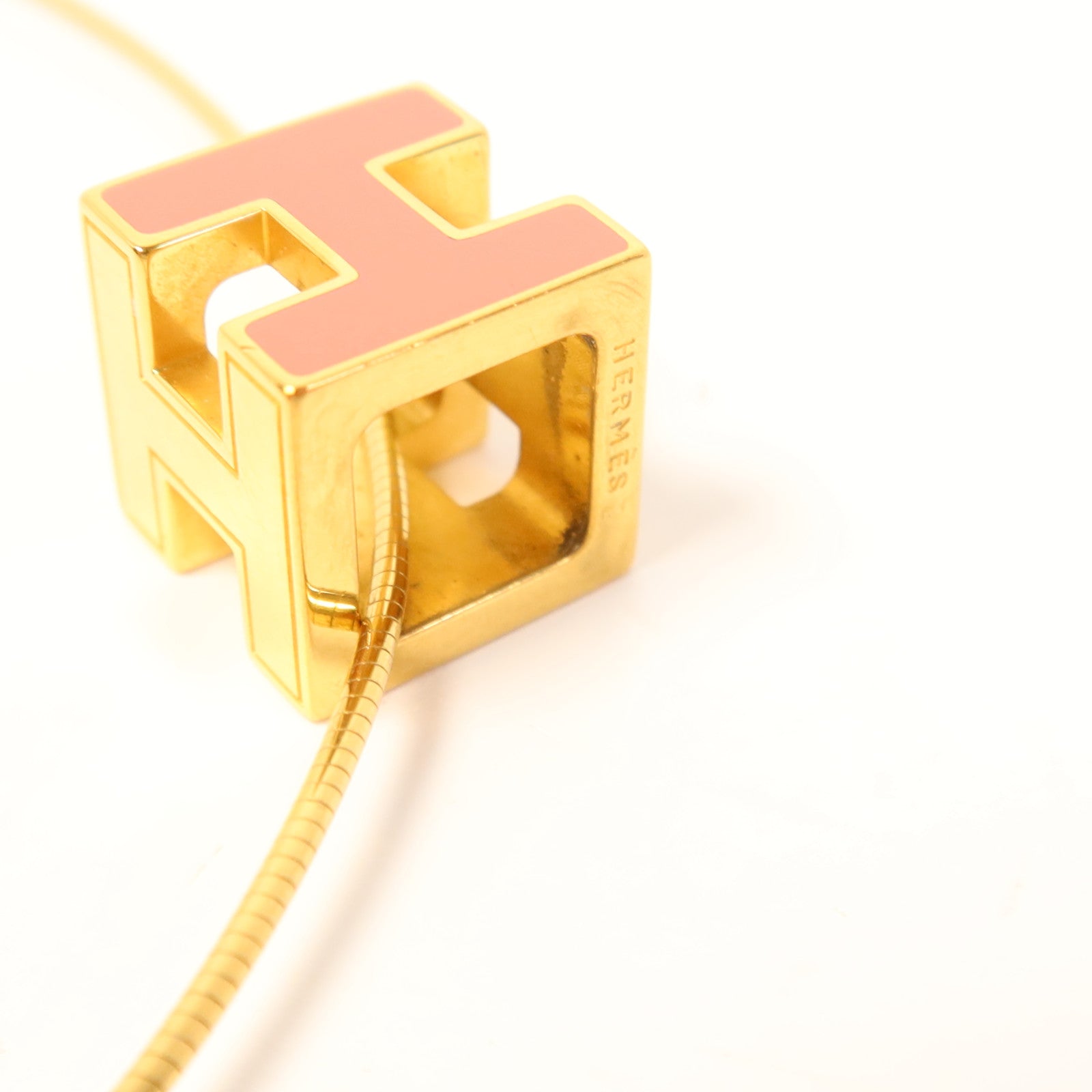 HERMES 金屬Cube d'H (H Cube)項鍊