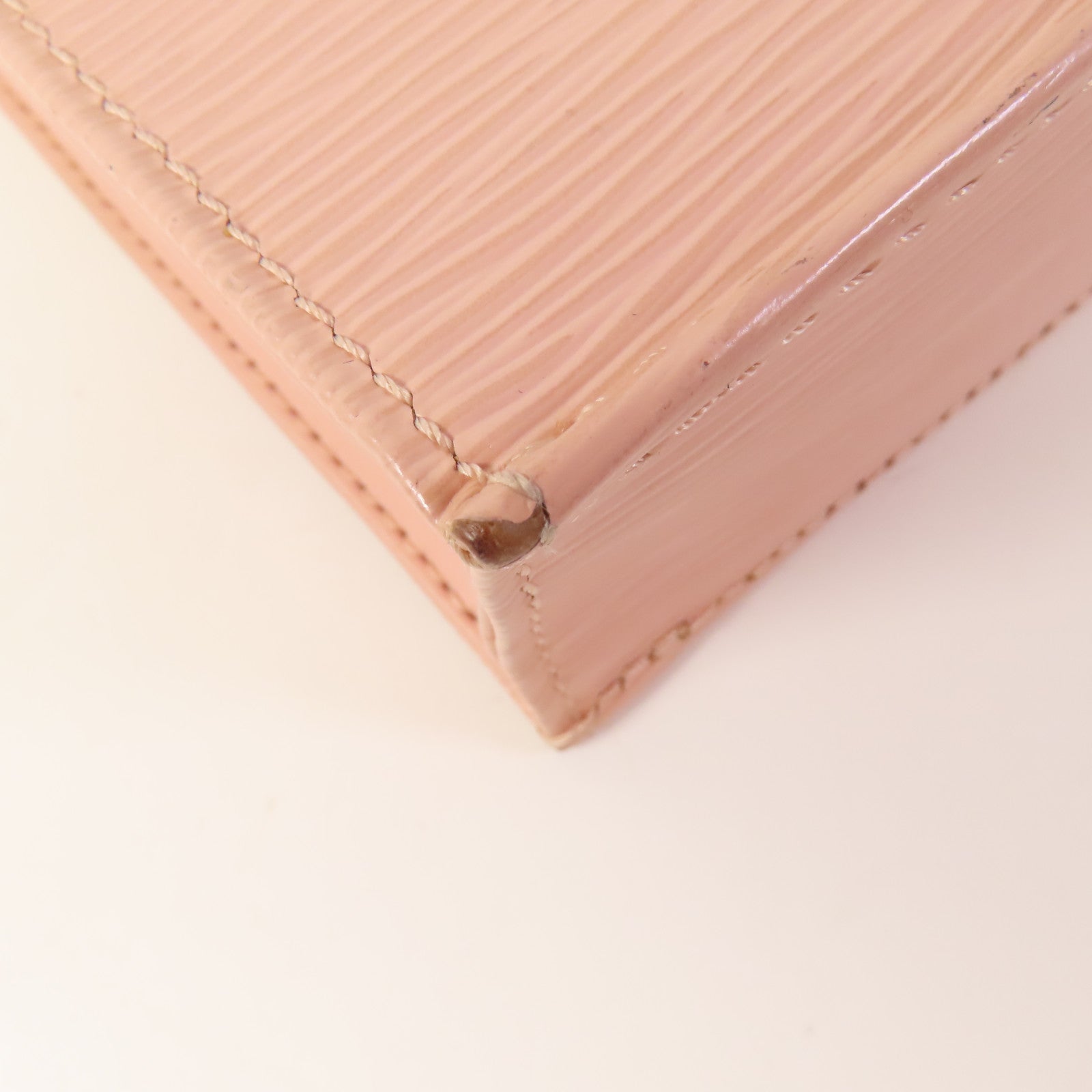 LOUIS VUITTON Epi Petit Sac Plat銀扣手挽肩背兩用袋