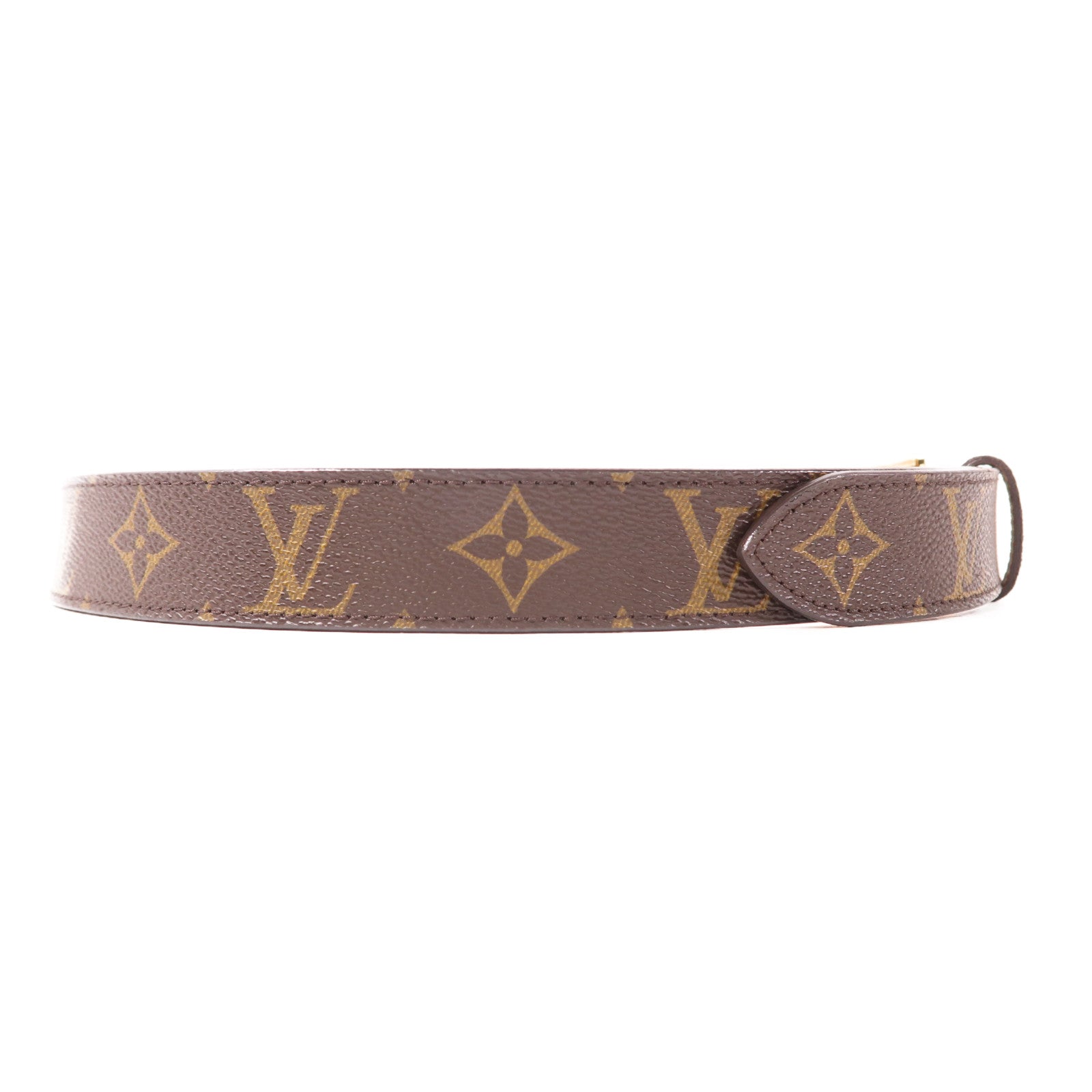 LOUIS VUITTON Monogram Belt金扣皮帶