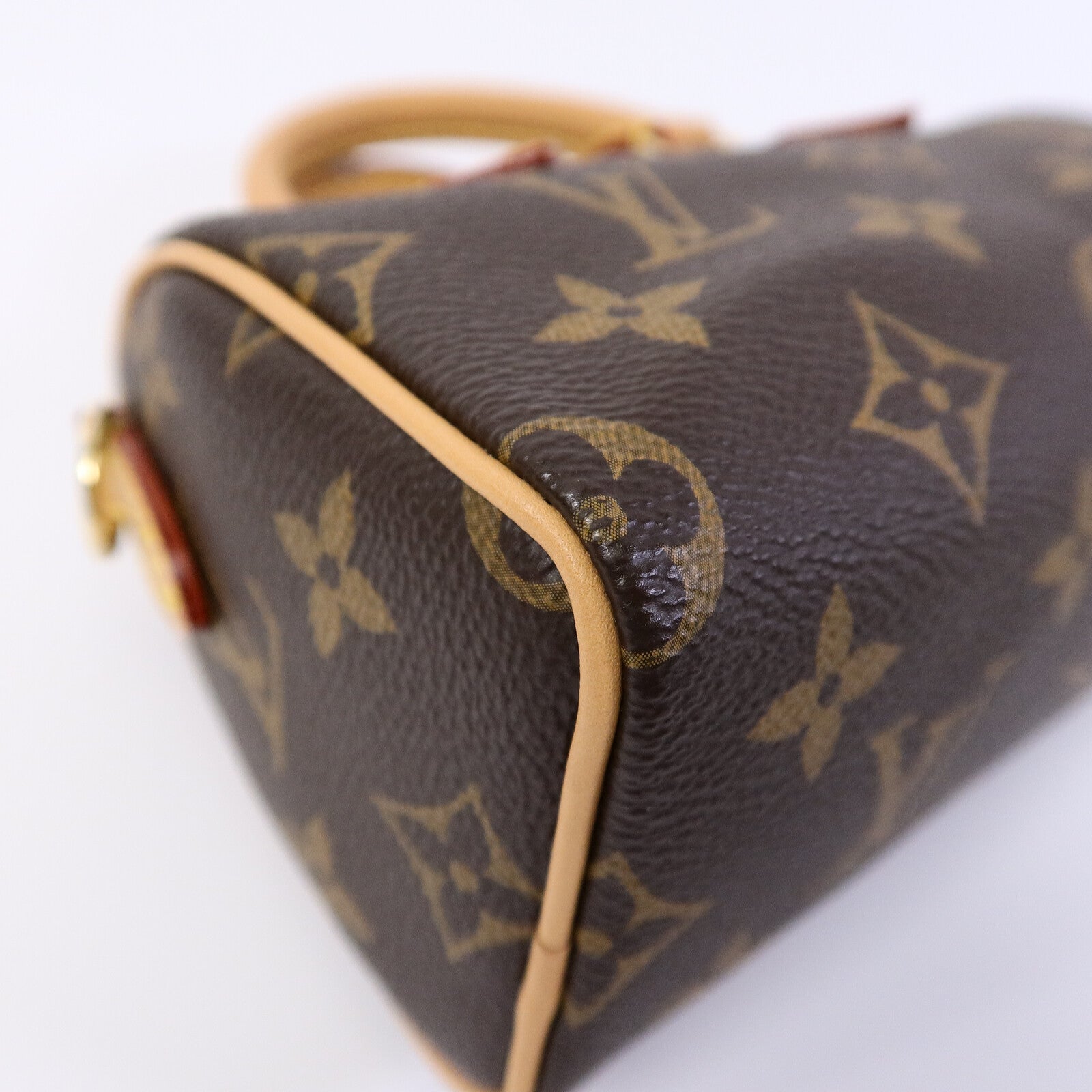 LOUIS VUITTON Monogram Nano Speedy手挽肩背兩用袋