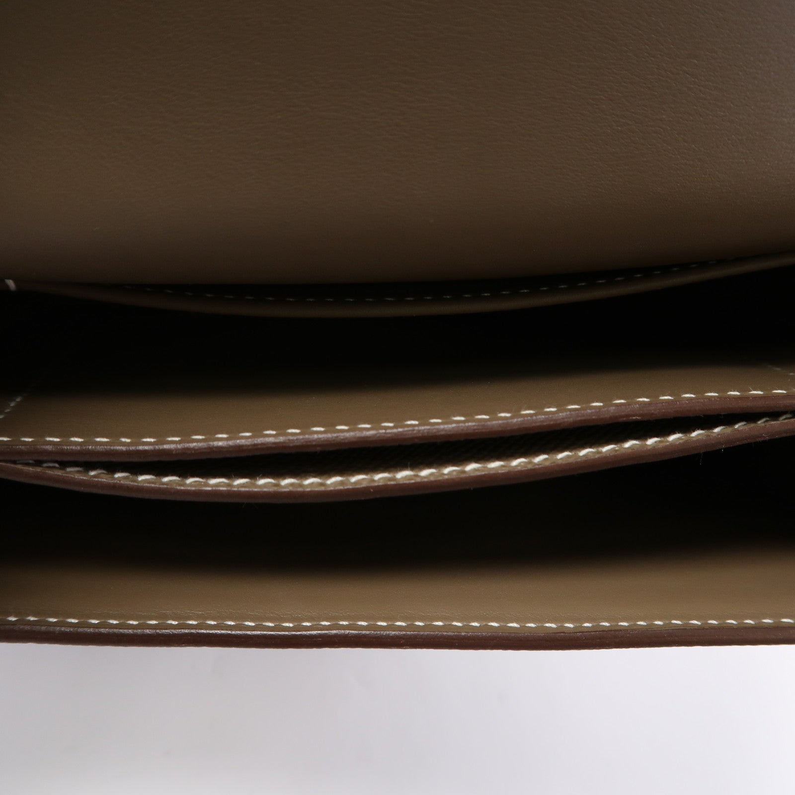 HERMES Epsom皮革Mosaique Mini金扣肩背袋