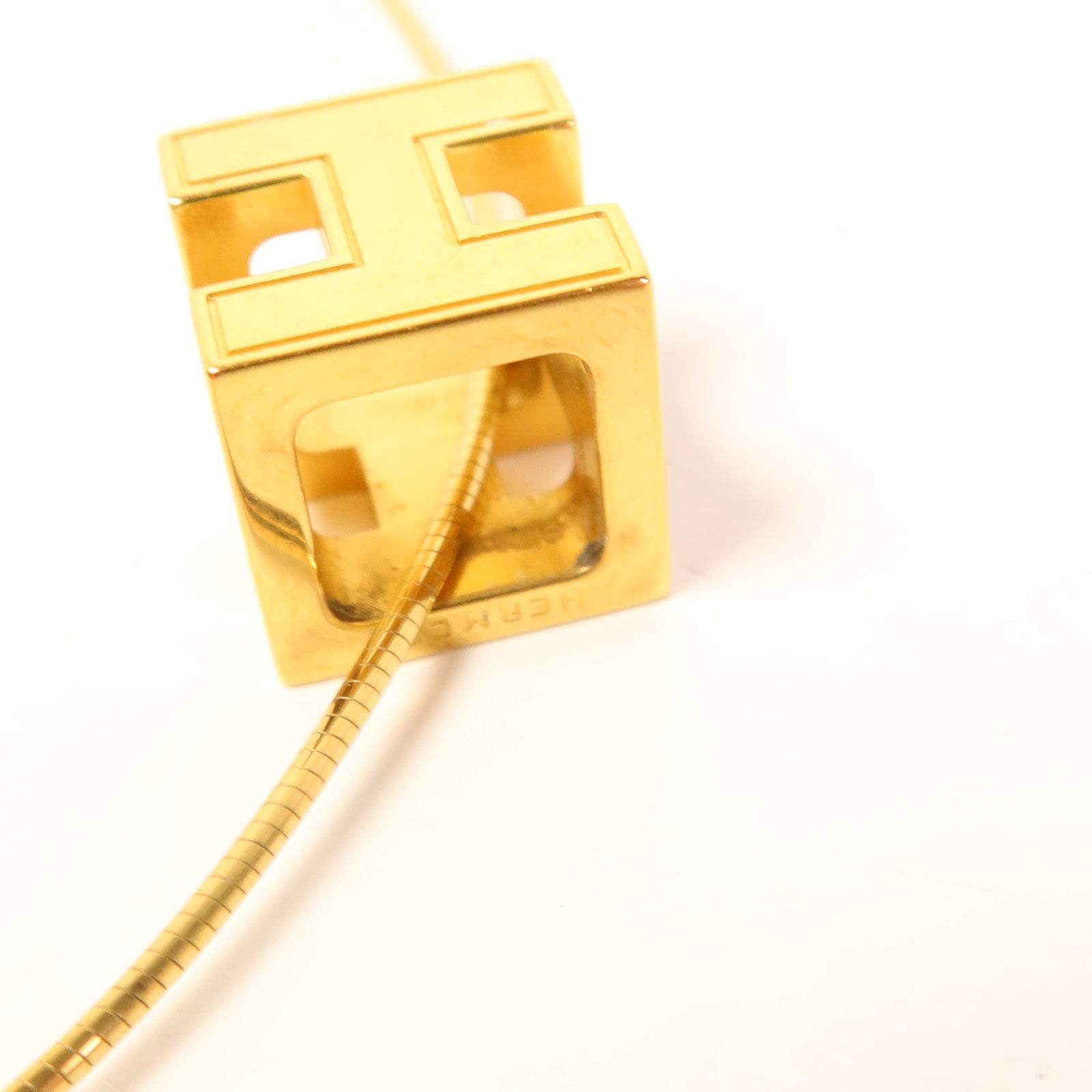 HERMES 金屬Cube d'H (H Cube)項鍊