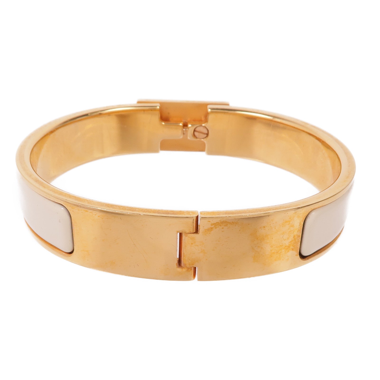 HERMES 琺瑯/金屬Clic Anneau Bracelet手鐲