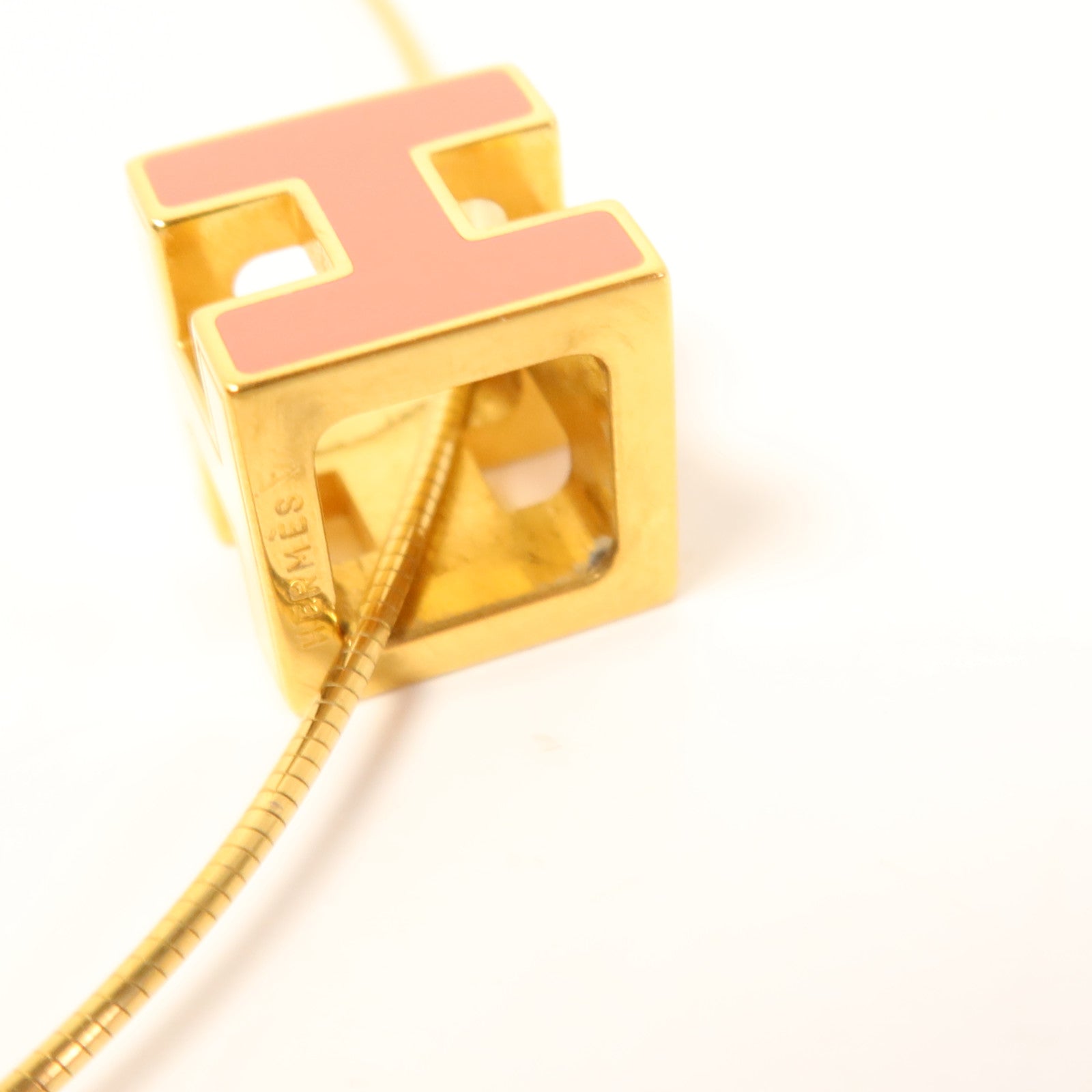 HERMES 金屬Cube d'H (H Cube)項鍊
