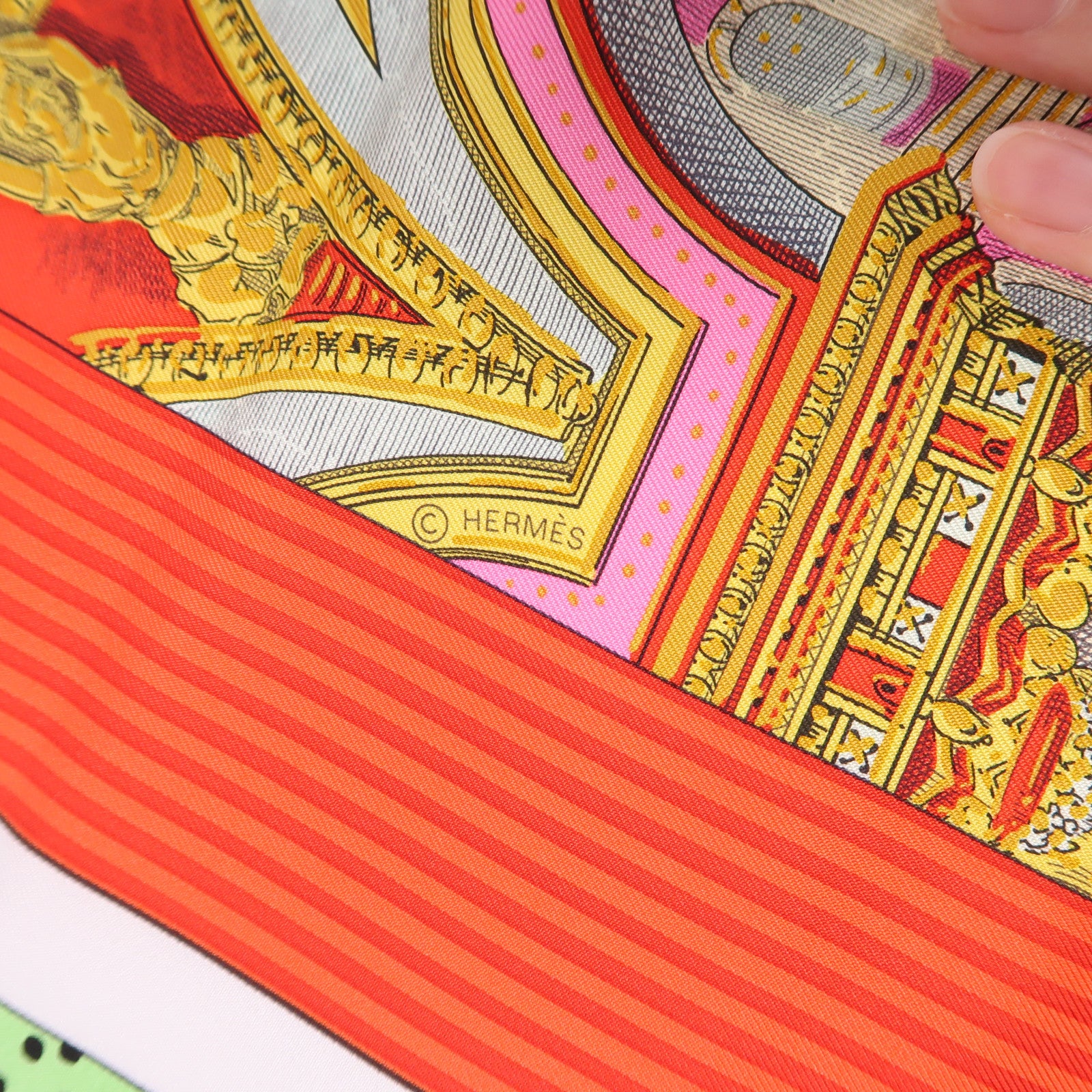 HERMES 絲質Scarf 90X90絲巾