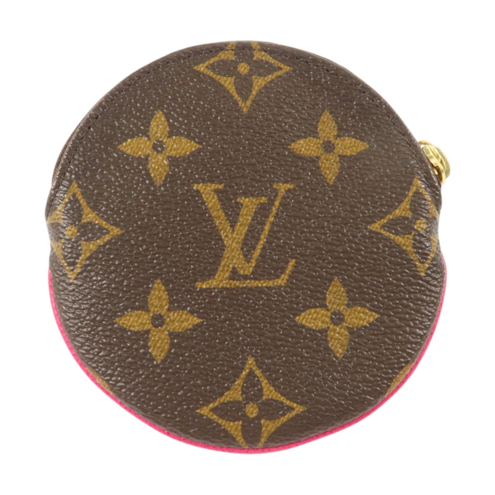 LOUIS VUITTON Monogram Port Monnaie Round金扣零錢包