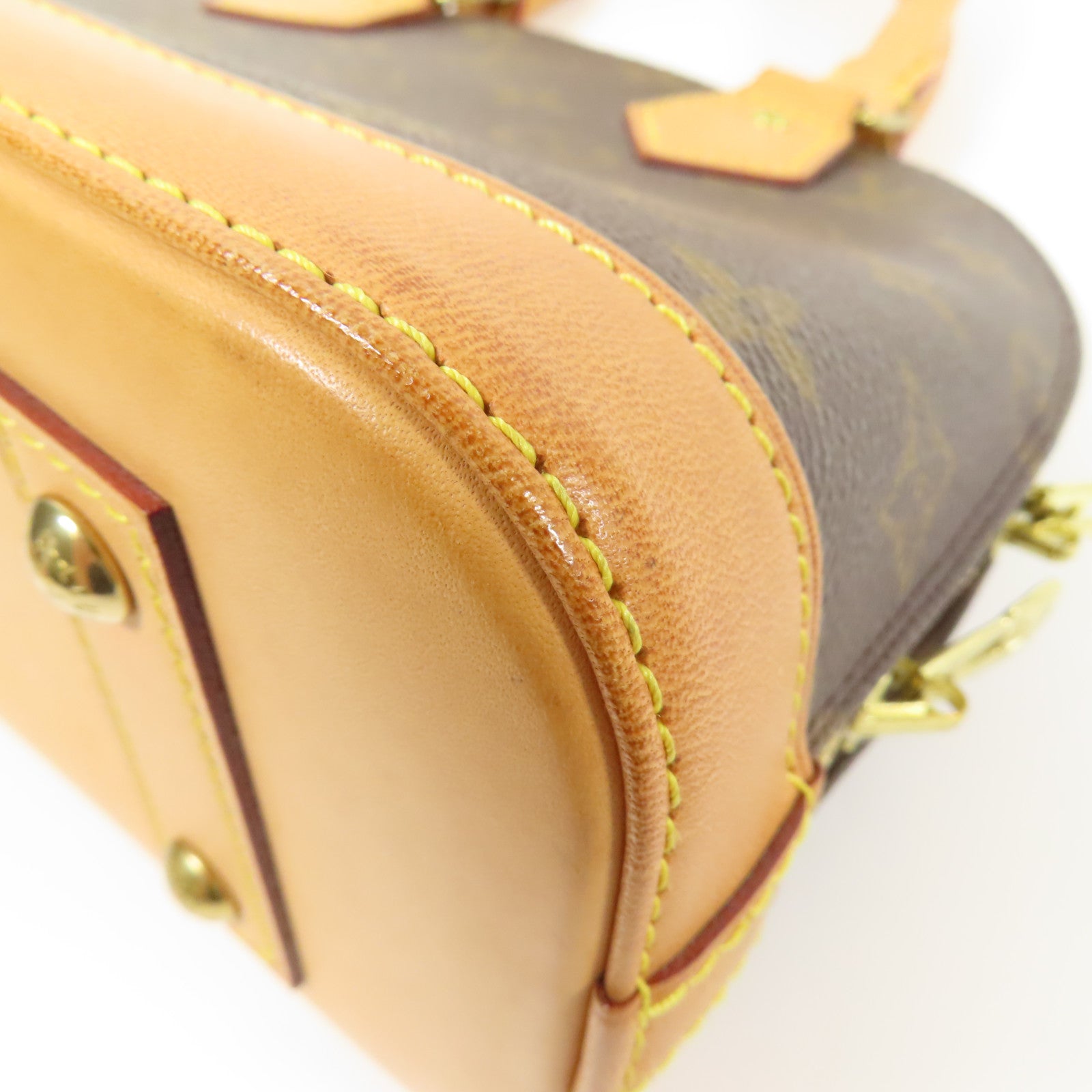 LOUIS VUITTON LV GHW Alma BB 2 Way Shoulder Bag Handbag 53152 Monogram Brown