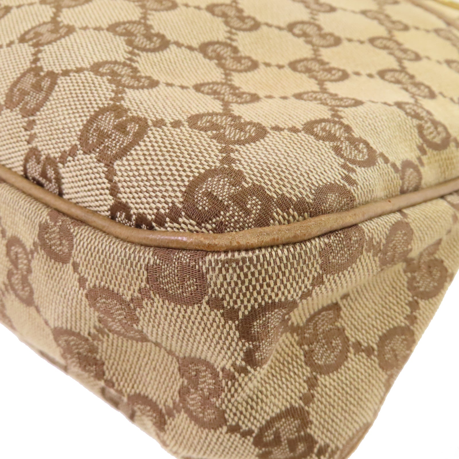 GUCCI GG帆布GG Tote Bag金扣肩背袋啡色