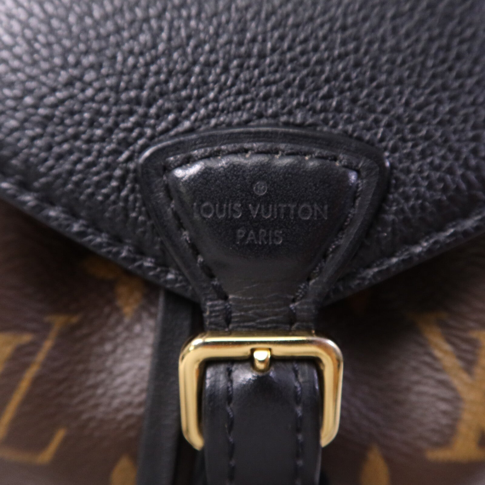LOUIS VUITTON Monogram Montsouris BB金扣背包