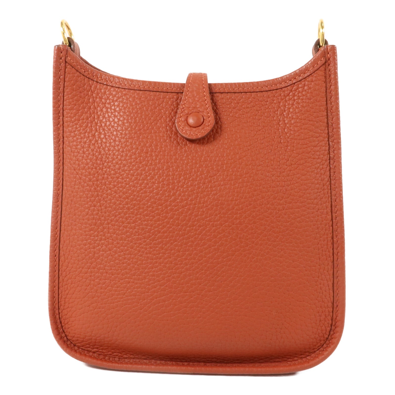 HERMES Clemence皮革Evelyne TPM肩背袋Cuivre