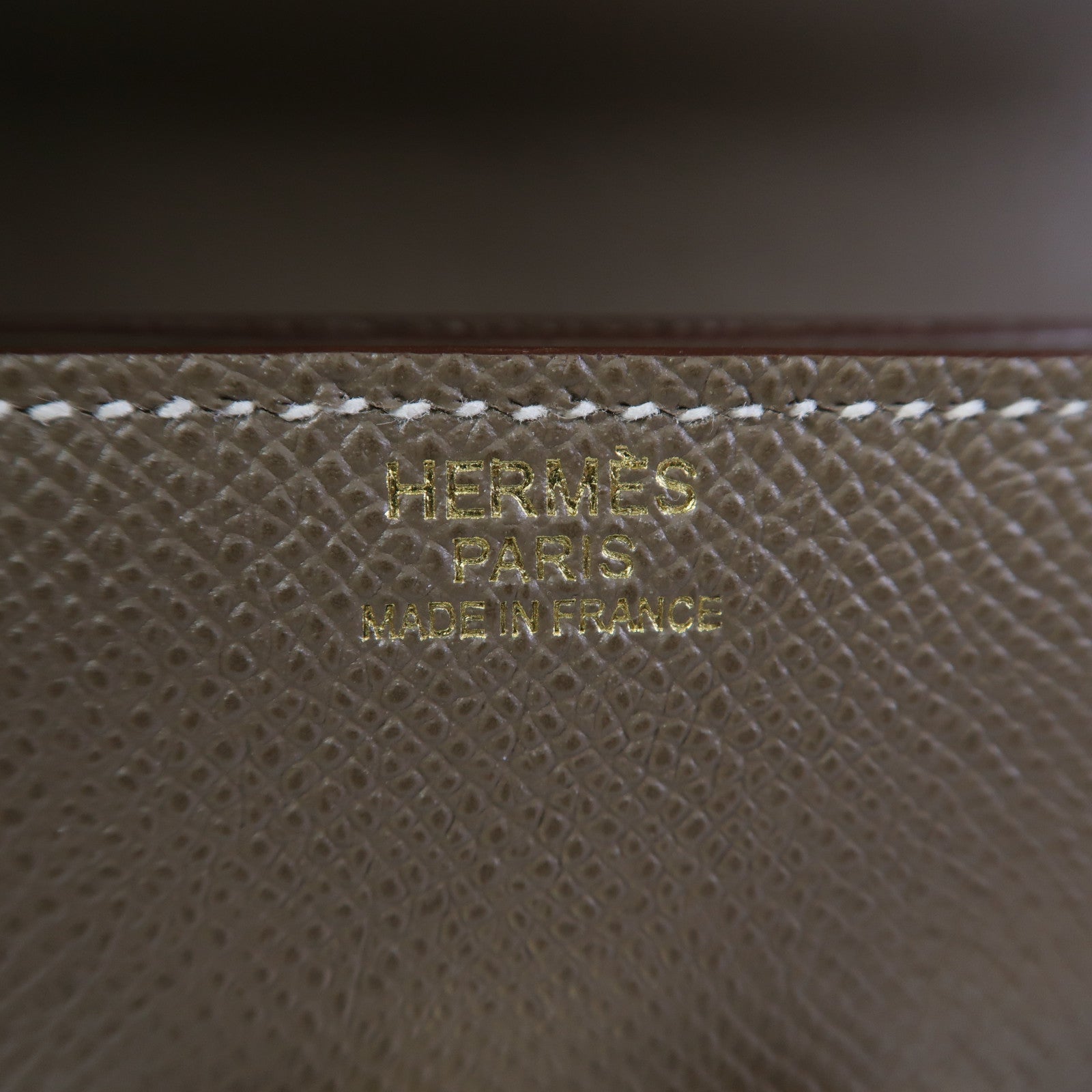 HERMES Epsom皮革Mosaique Mini金扣肩背袋