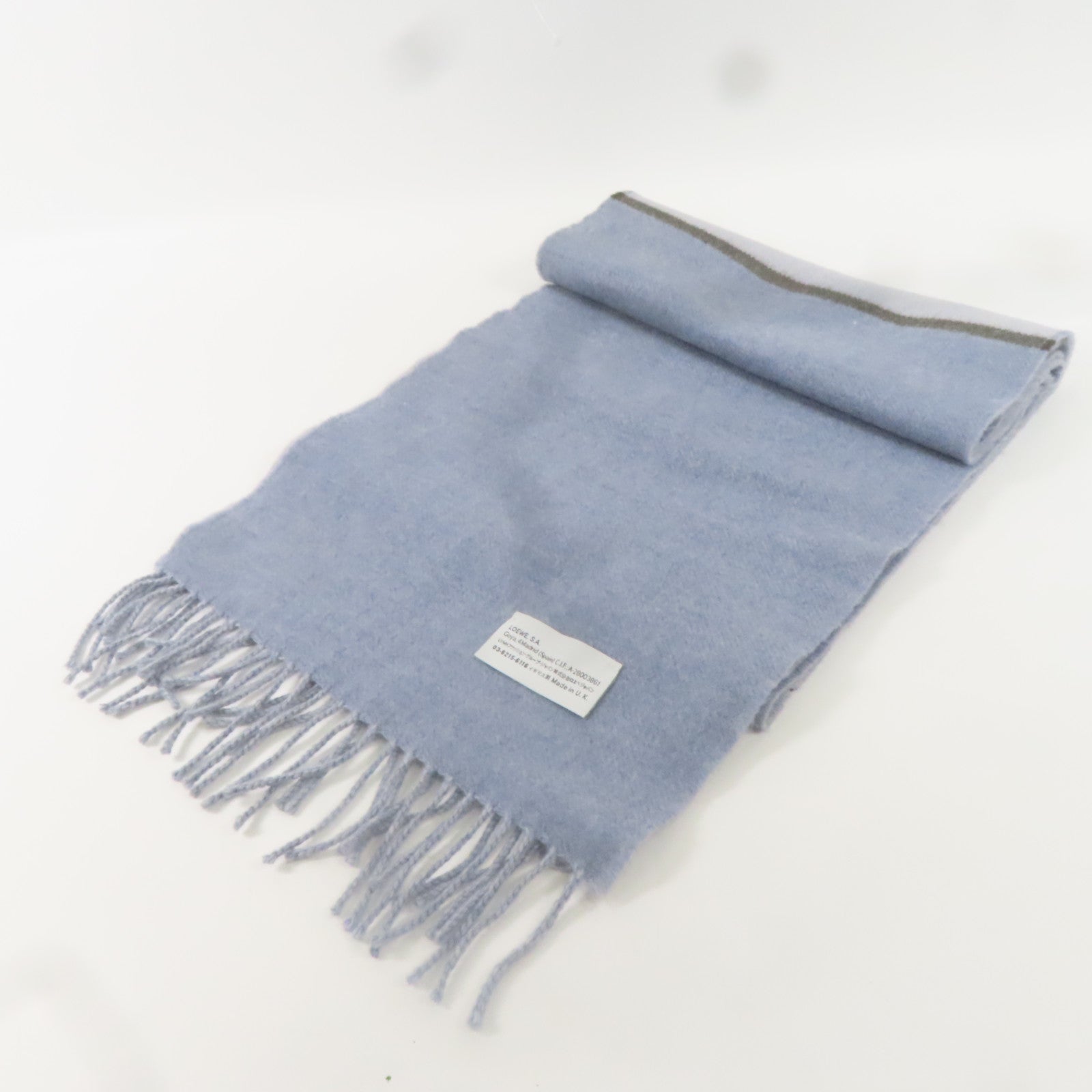 LOEWE 羊毛Scarf圍巾藍色