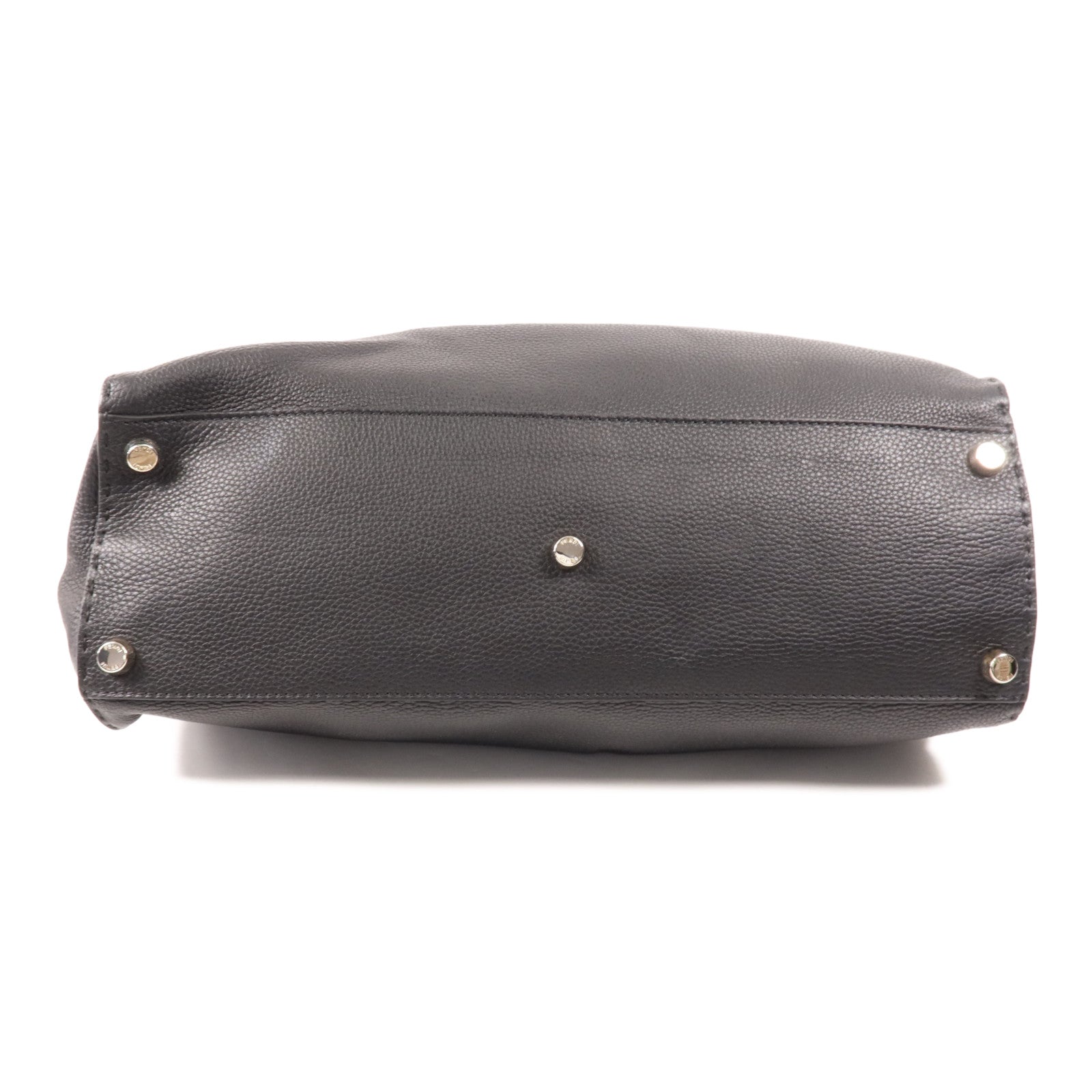 FENDI 牛皮皮革Peekaboo Monster Bugs Eye銀扣手挽肩背兩用袋