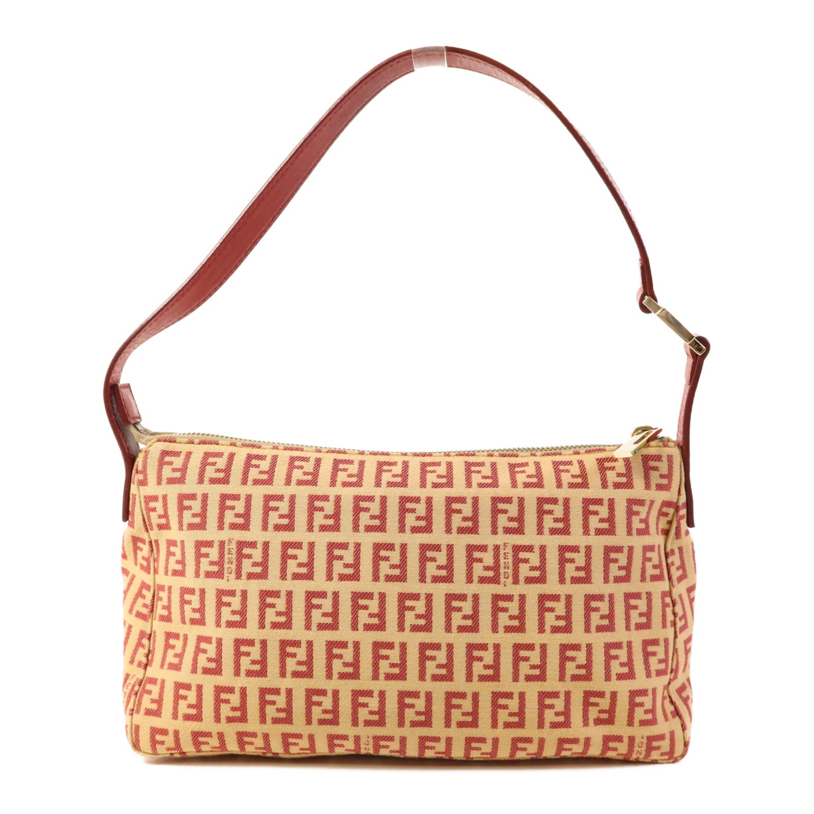 FENDI 帆布Shoulder Bag金扣肩背袋