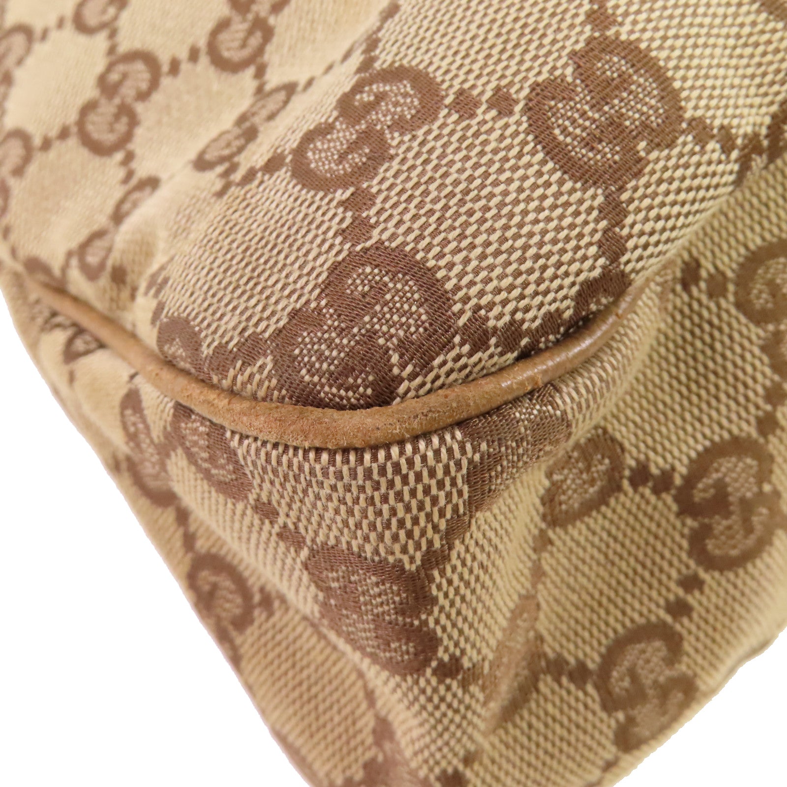 GUCCI GG帆布GG Tote Bag金扣肩背袋啡色