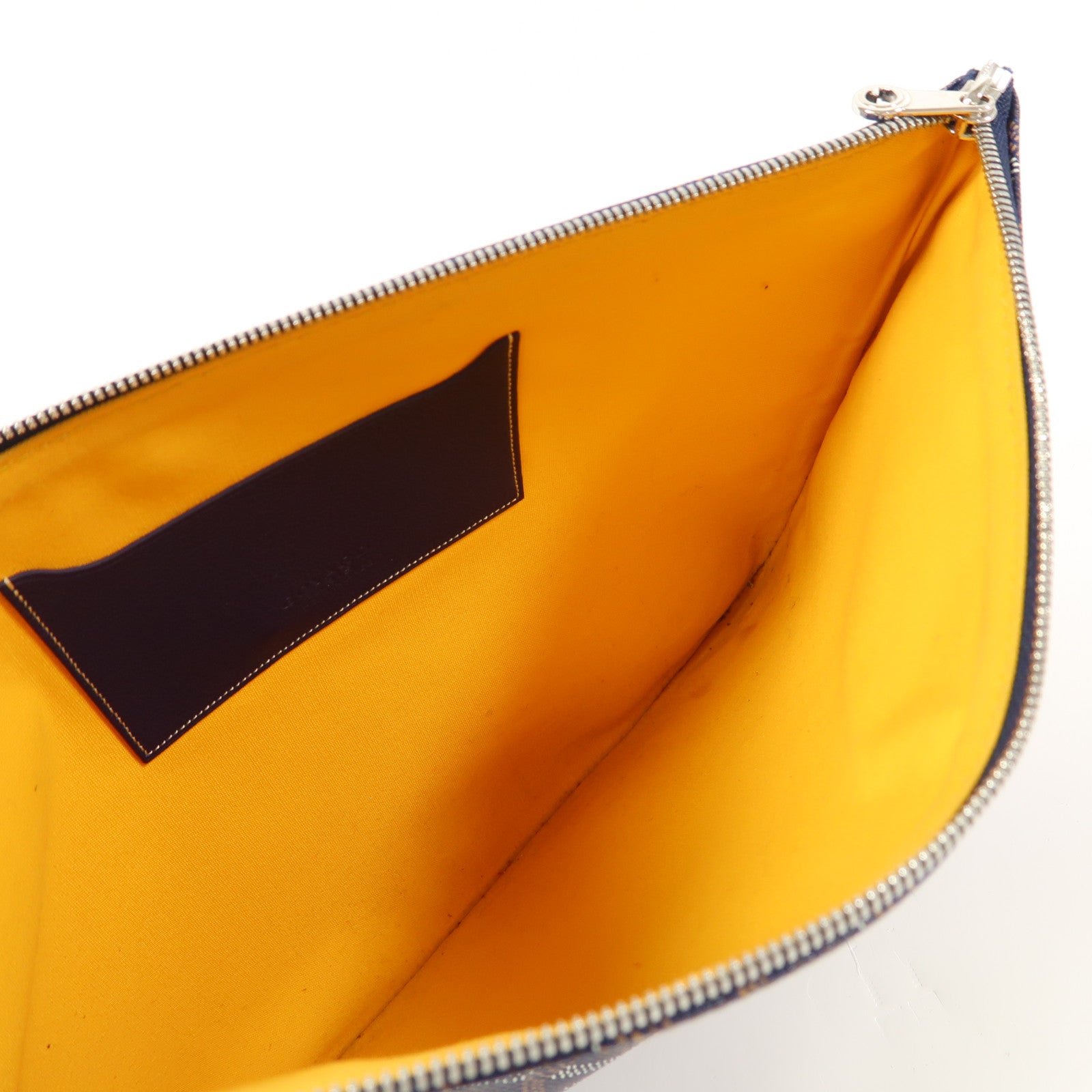 GOYARD 塗層帆布Senat Clutch銀扣手拿包