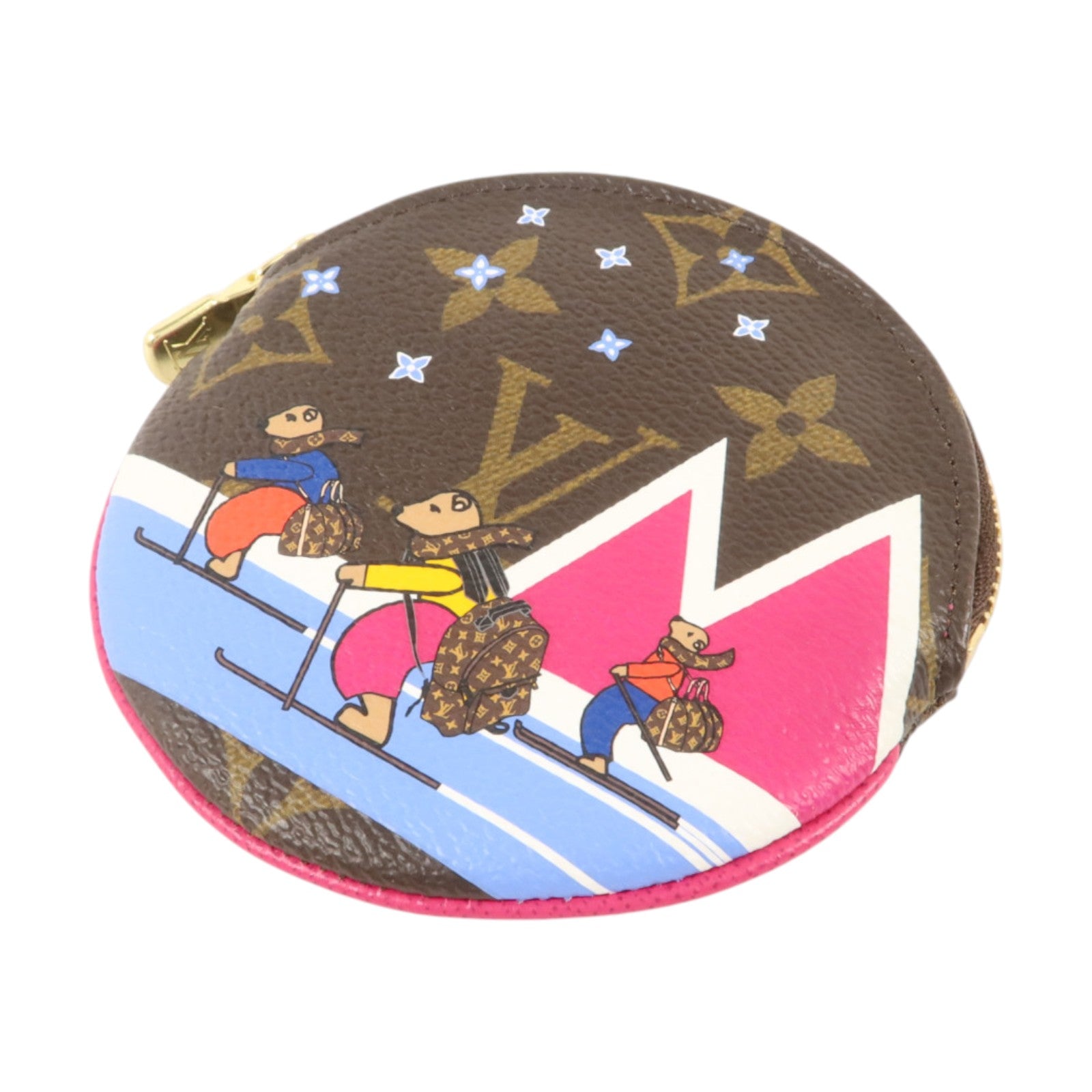 LOUIS VUITTON Monogram Port Monnaie Round金扣零錢包
