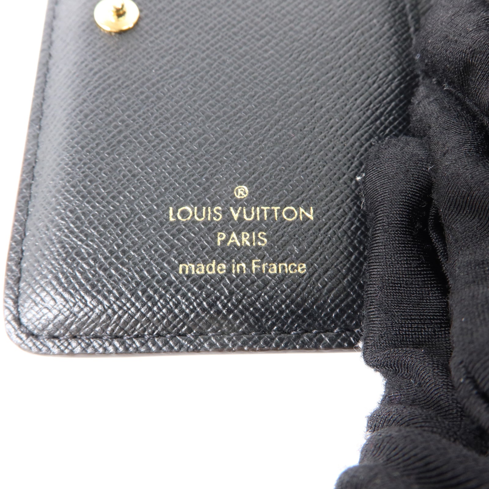 LOUIS VUITTON Monogram Reverse Lou Wallet金扣錢包