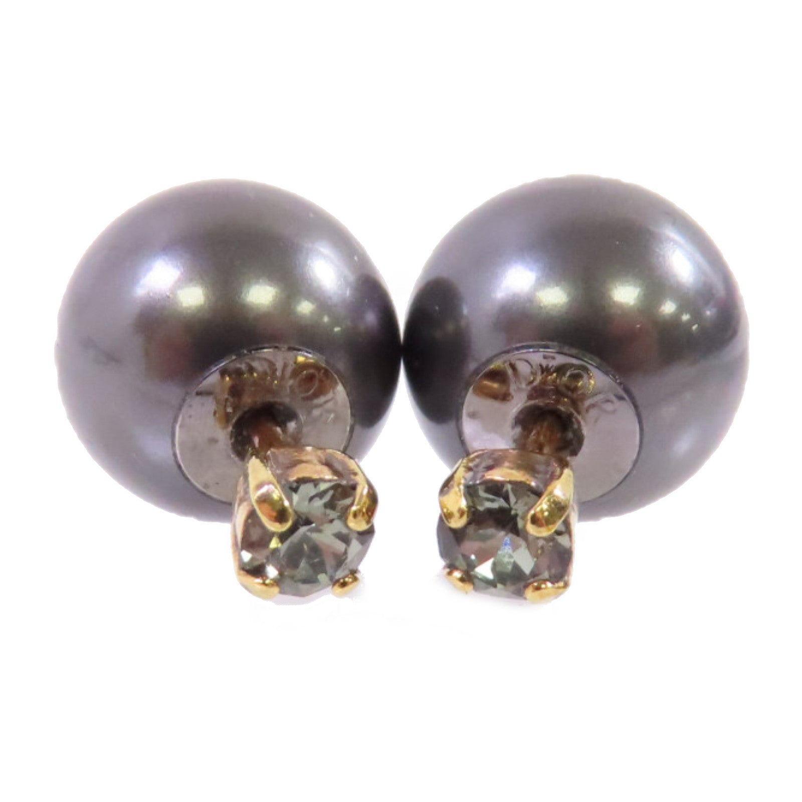Dior 金屬/仿珍珠Earrings耳環黑色/綠色/金色
