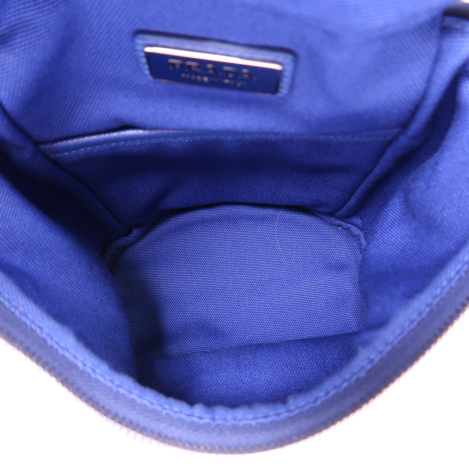 PRADA 帆布Shoulder Bag銀扣肩背袋