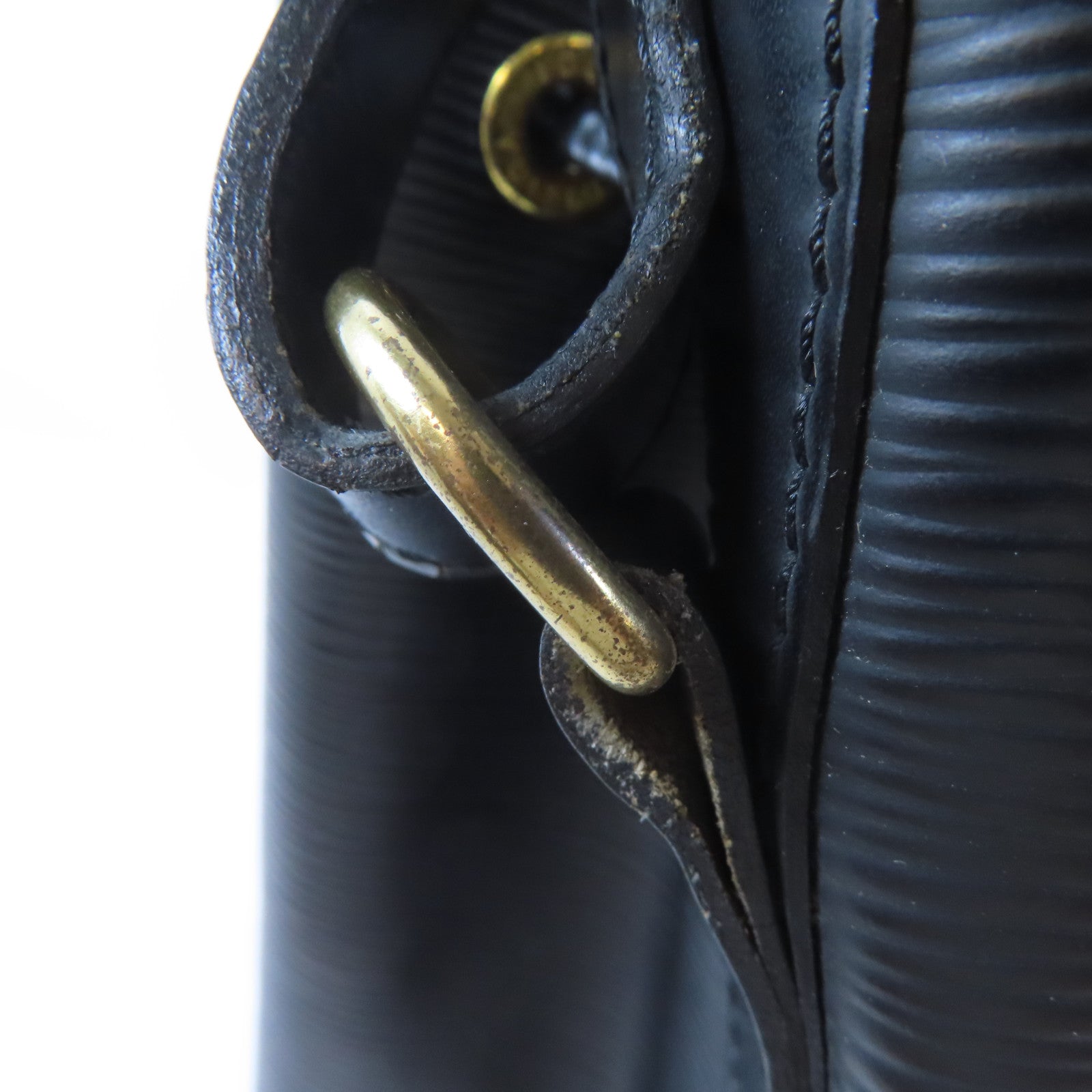 LOUIS VUITTON Epi Noe金扣肩背袋黑色