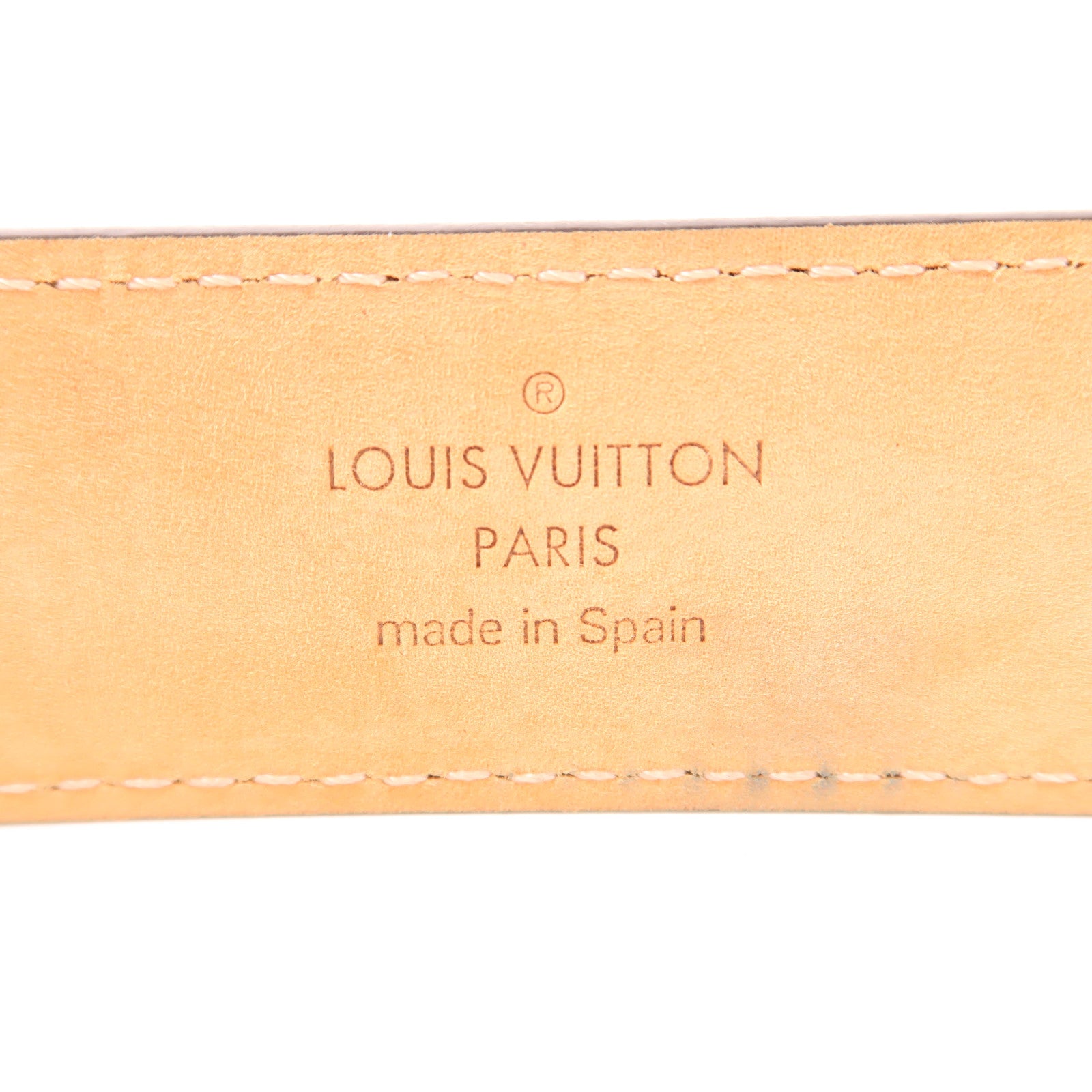 LOUIS VUITTON Monogram Belt金扣皮帶
